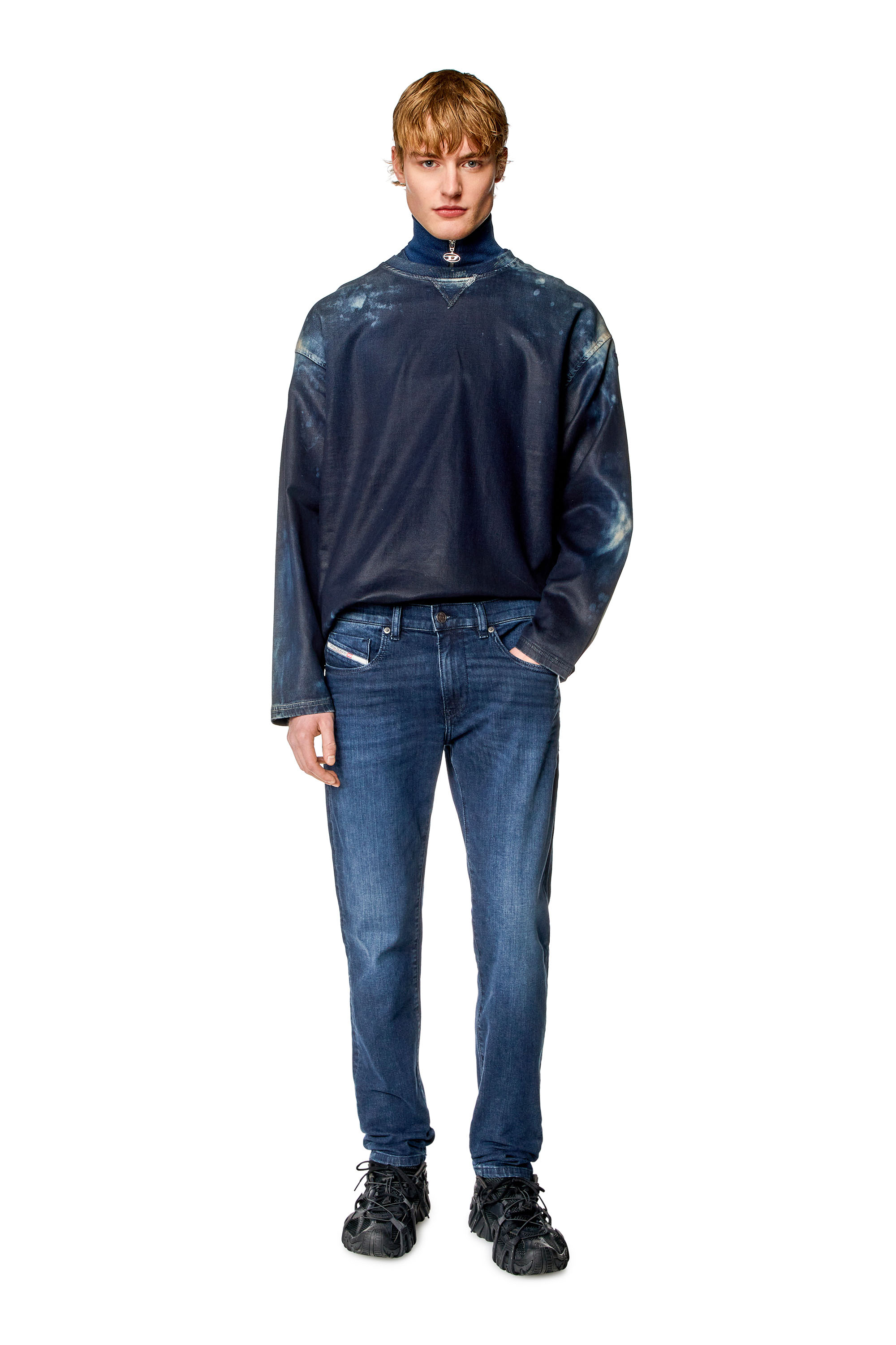 Diesel - Slim Jeans 2019 D-Strukt 0CNAA, Blu Scuro - Image 4