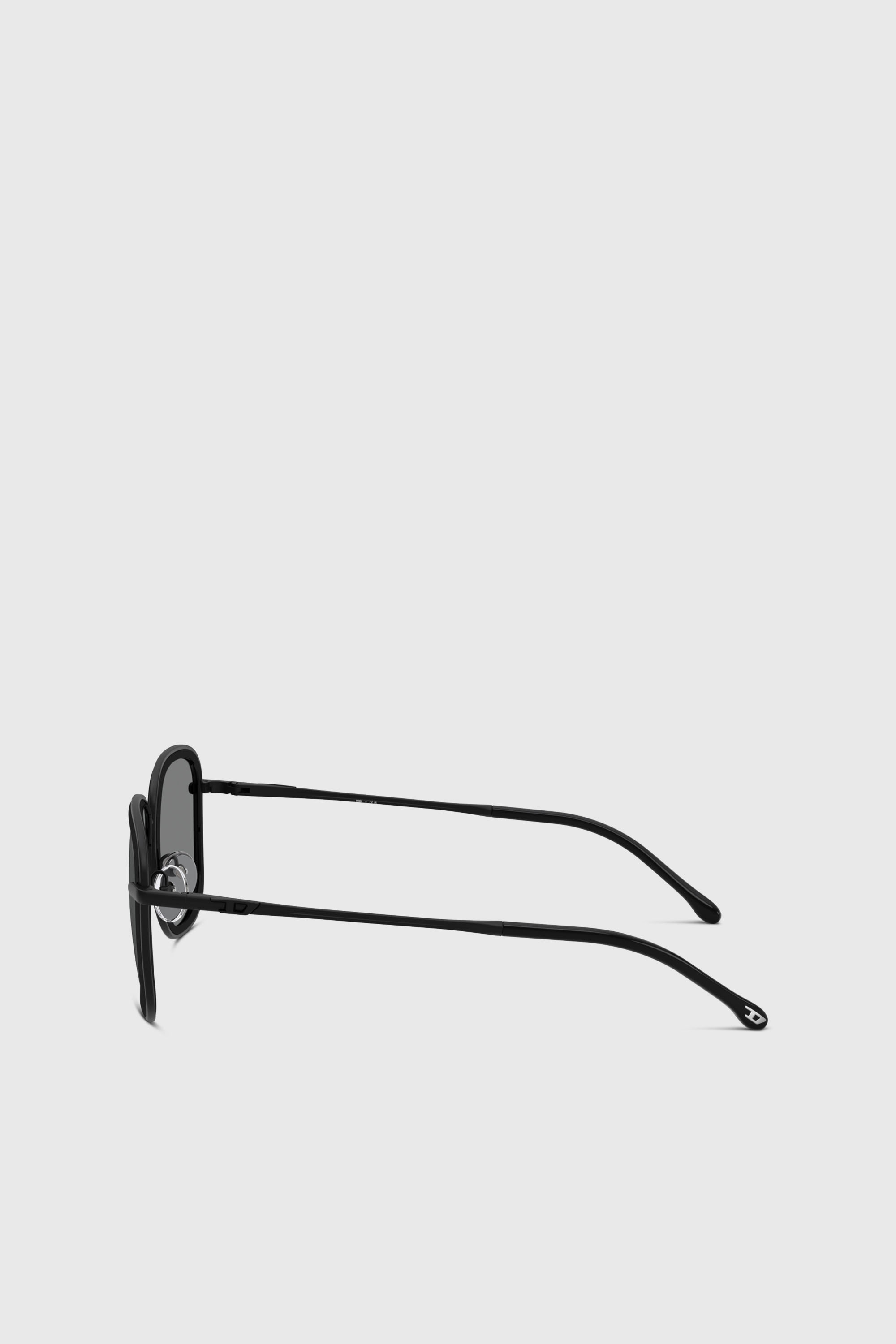 Diesel - 0DL1017, Occhiali da sole quadrati Unisex in Nero - 2