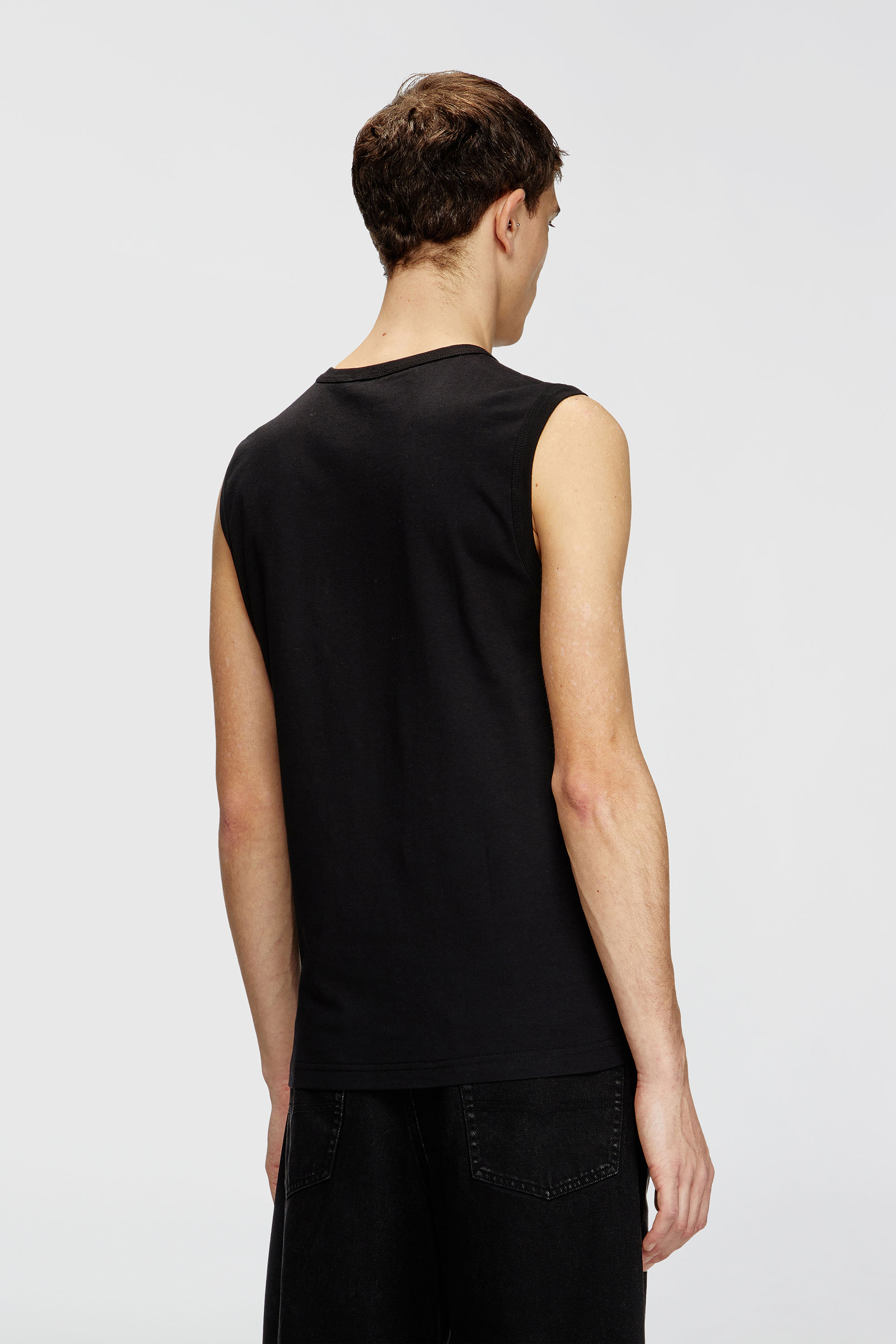 Diesel - T-BISCO-OD, Man's Tank top with metallic Oval D in Black - 4