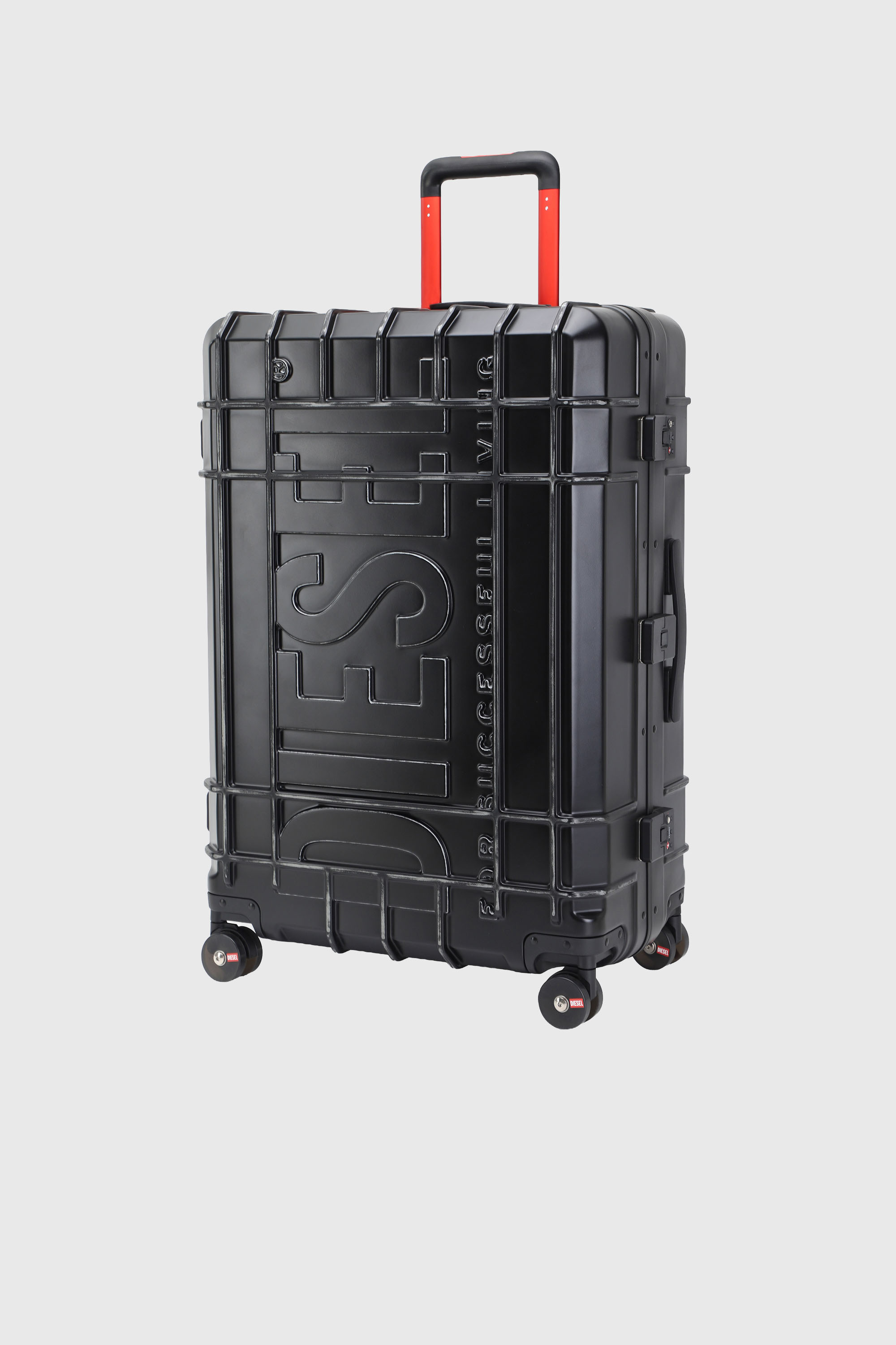 Diesel - DIESEL PC STRONG IMAGE TROLLEY- DSL003, Valigia resistente taglia L Unisex in Nero - 6