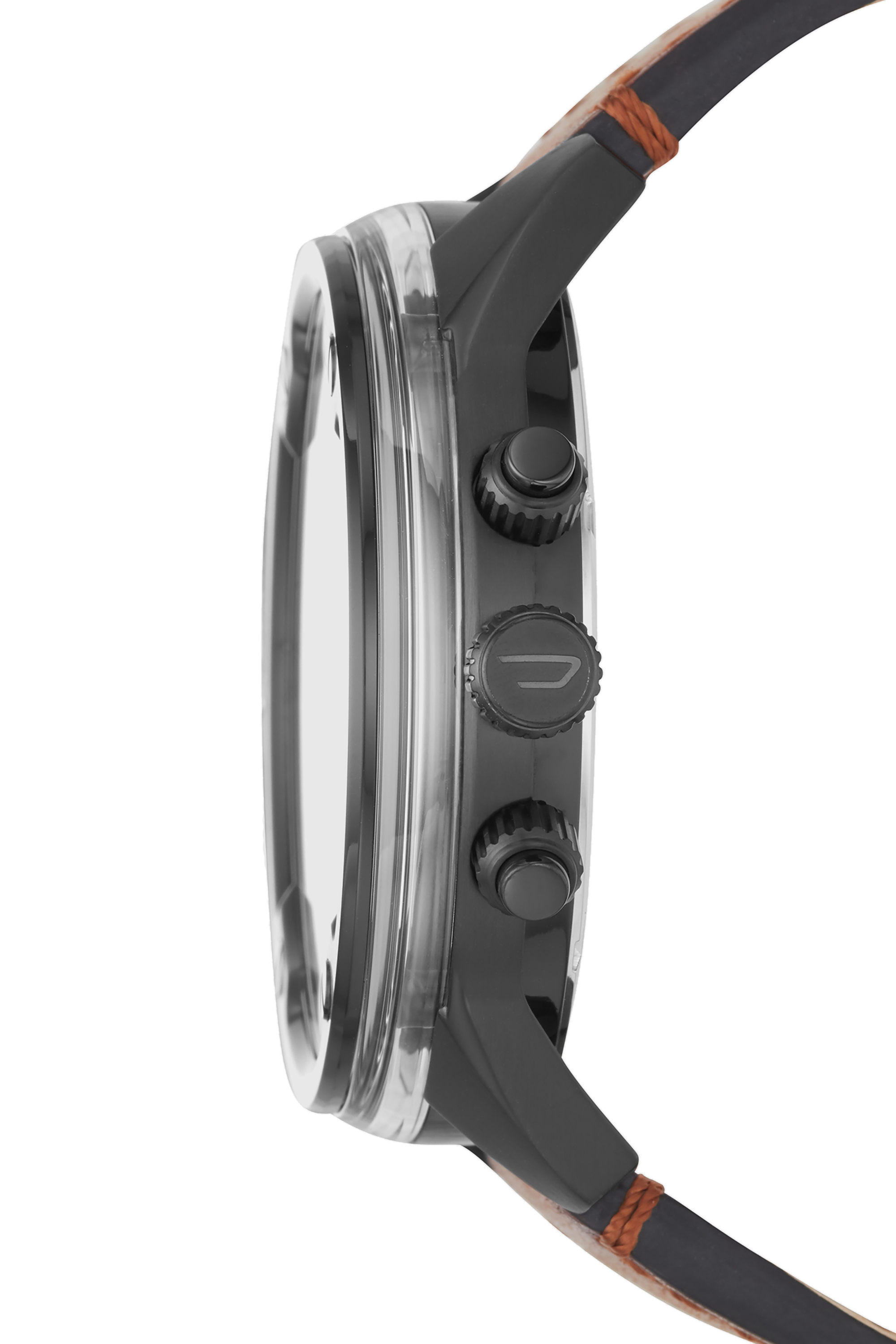 Diesel - DZ7417, Boltdown cronografo  con cinturino in pelle marrone Uomo in Marrone - 2