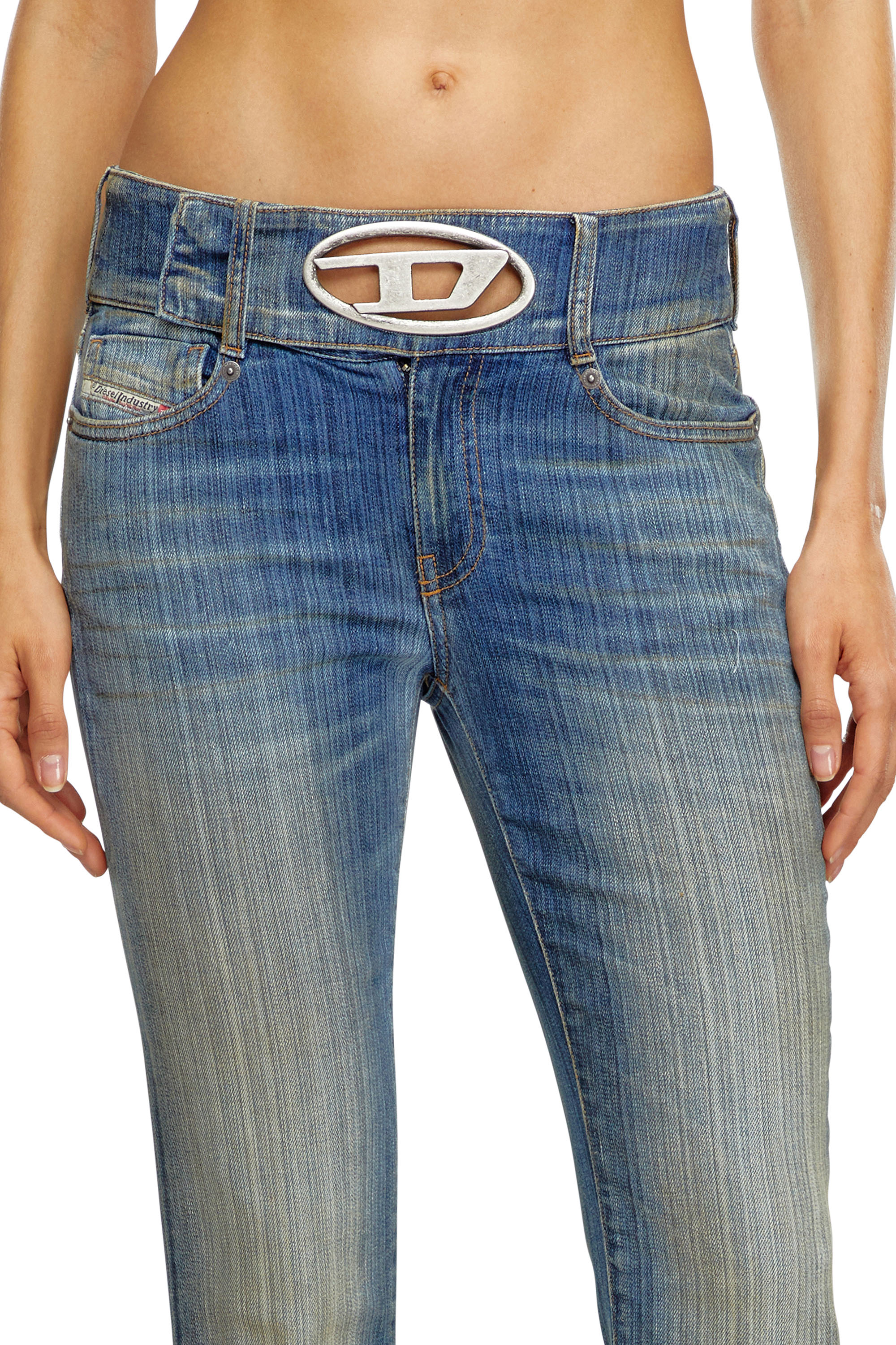 Diesel - Bootcut and Flare Jeans D-Propol 0CBCX, Blu medio - Image 5