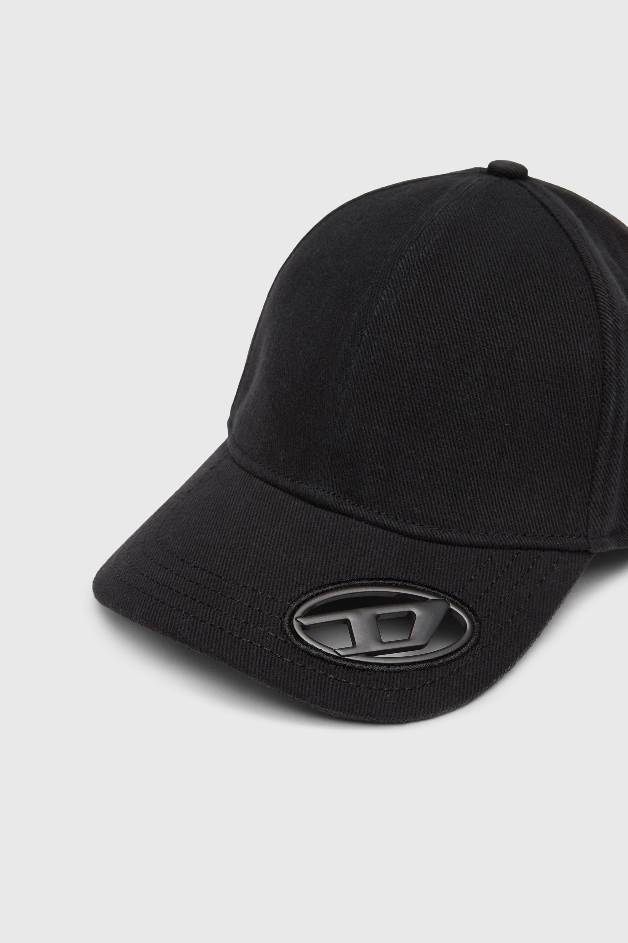Diesel - C-PLAK, Cappello da baseball con placca oval D Uomo in Nero - 3