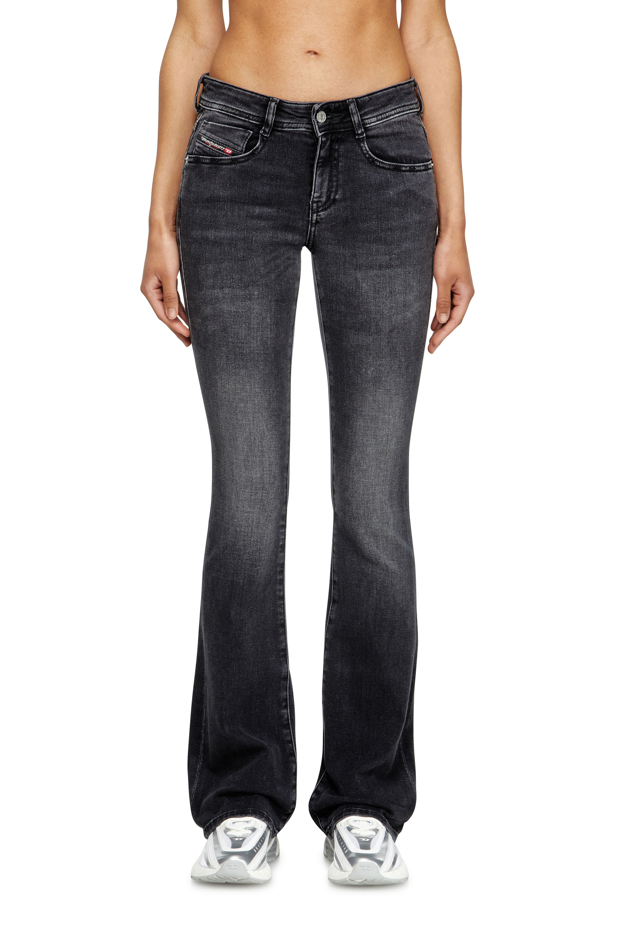 Diesel - Bootcut Jeans 1969 D-Ebbey 0DBDN Donna, Nero/Grigio scuro - Image 1