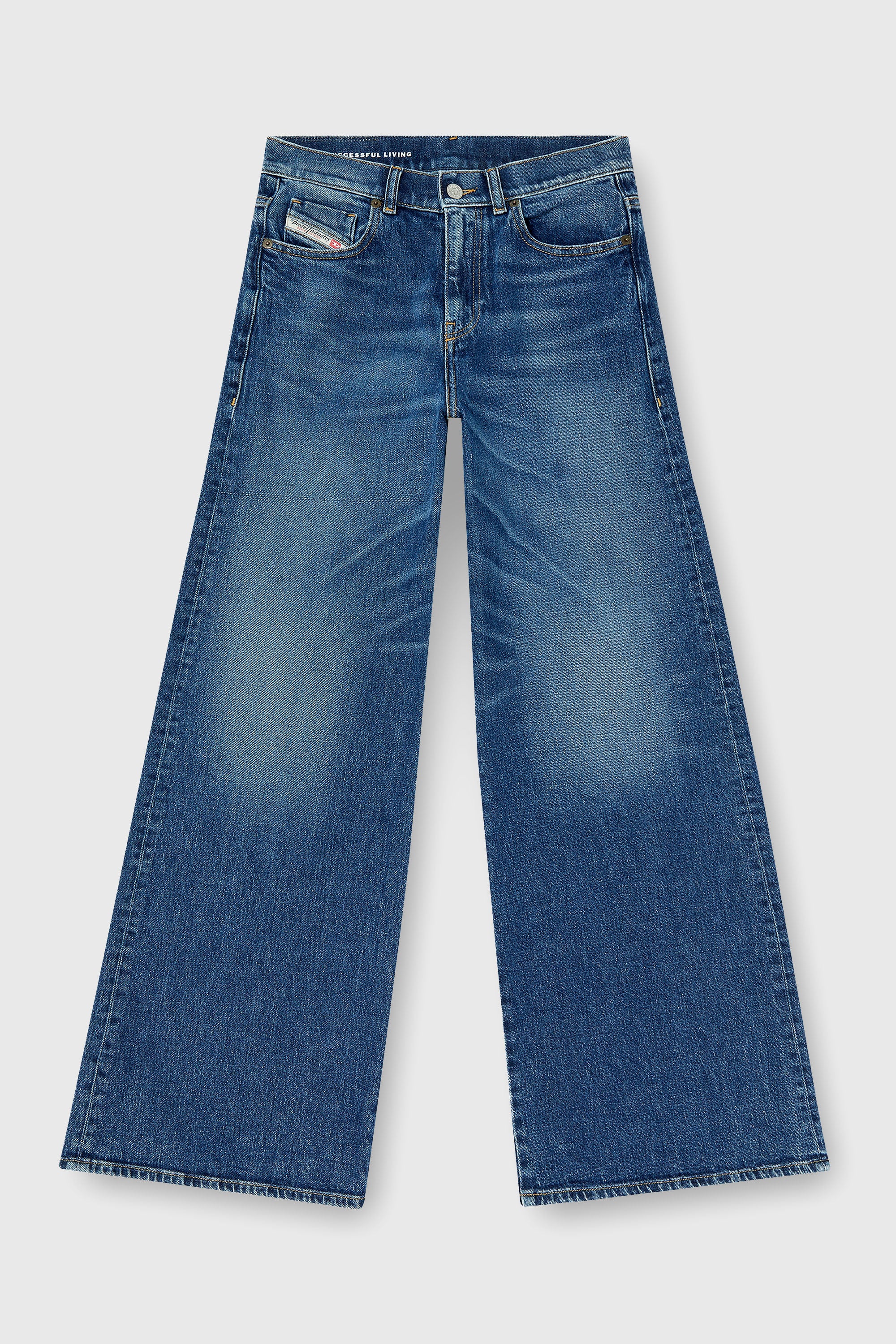 Diesel - Flare Jeans 1978 D-Akemi 09L21 Donna, Blu medio - Image 2