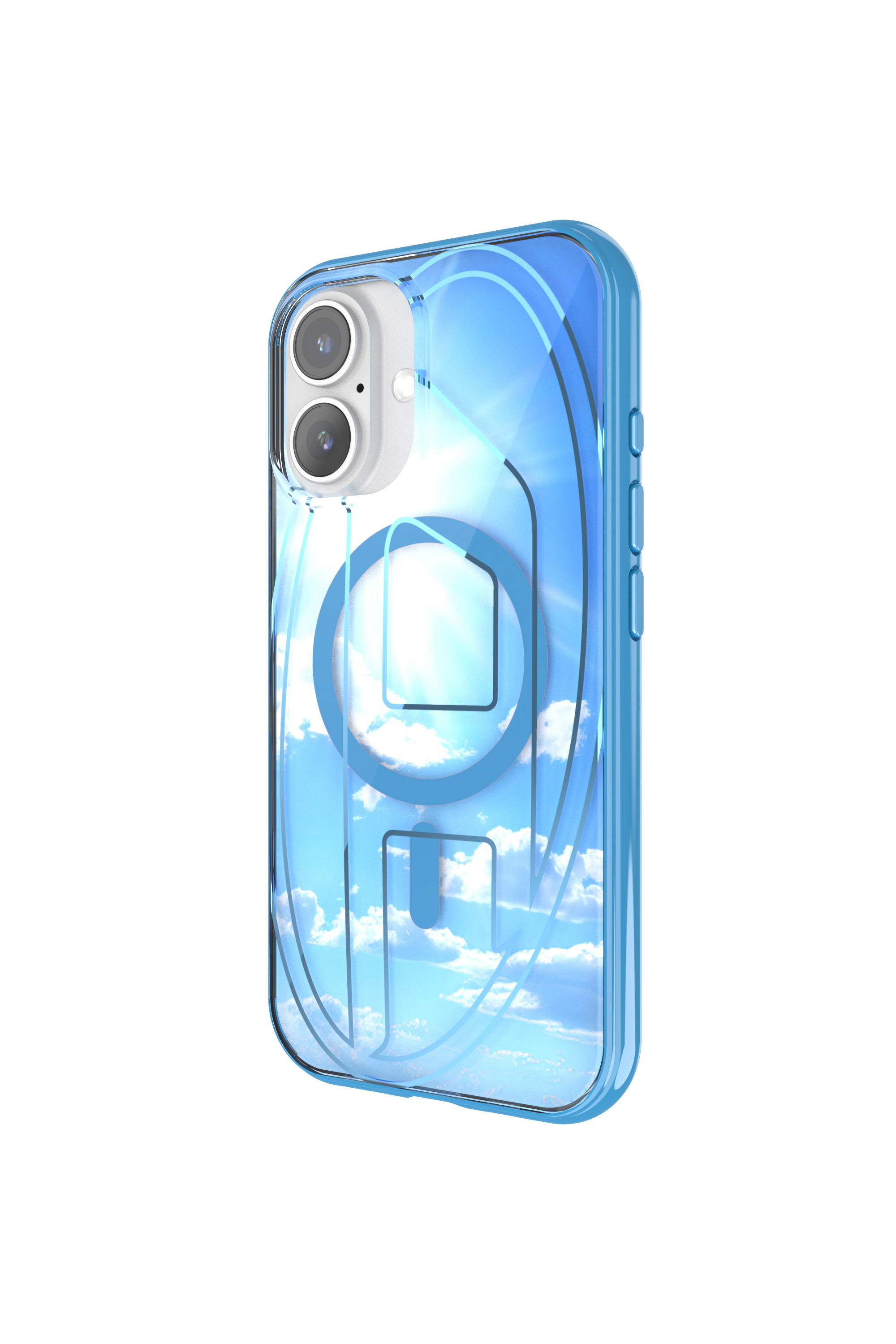 Diesel - 60252 AOP CASE, Custodia Oval D con MagSafe iPhone 16 Unisex in Blu - 2