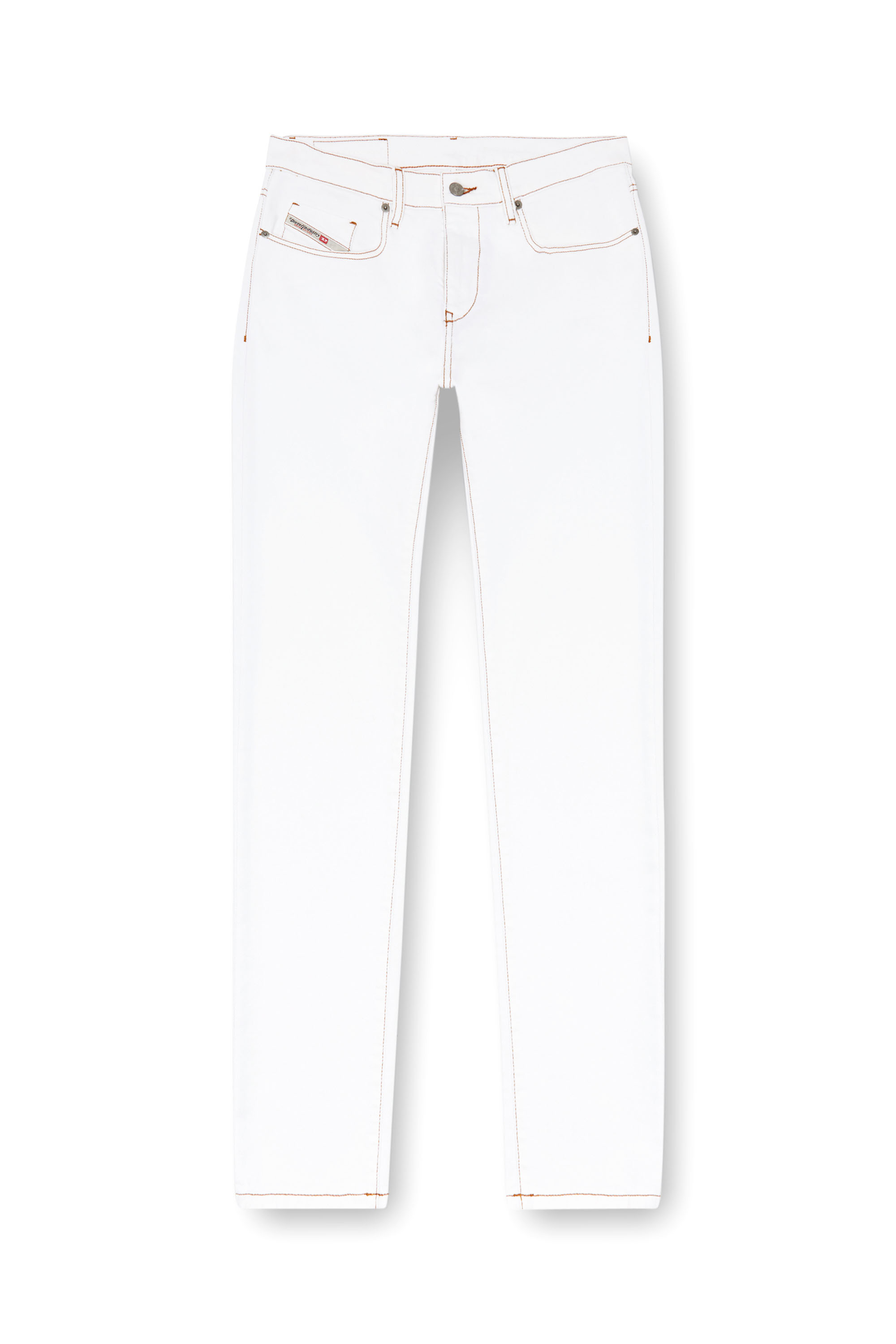 Diesel - Uomo Slim Jeans 2019 D-Strukt 09K05, Bianco - Image 3
