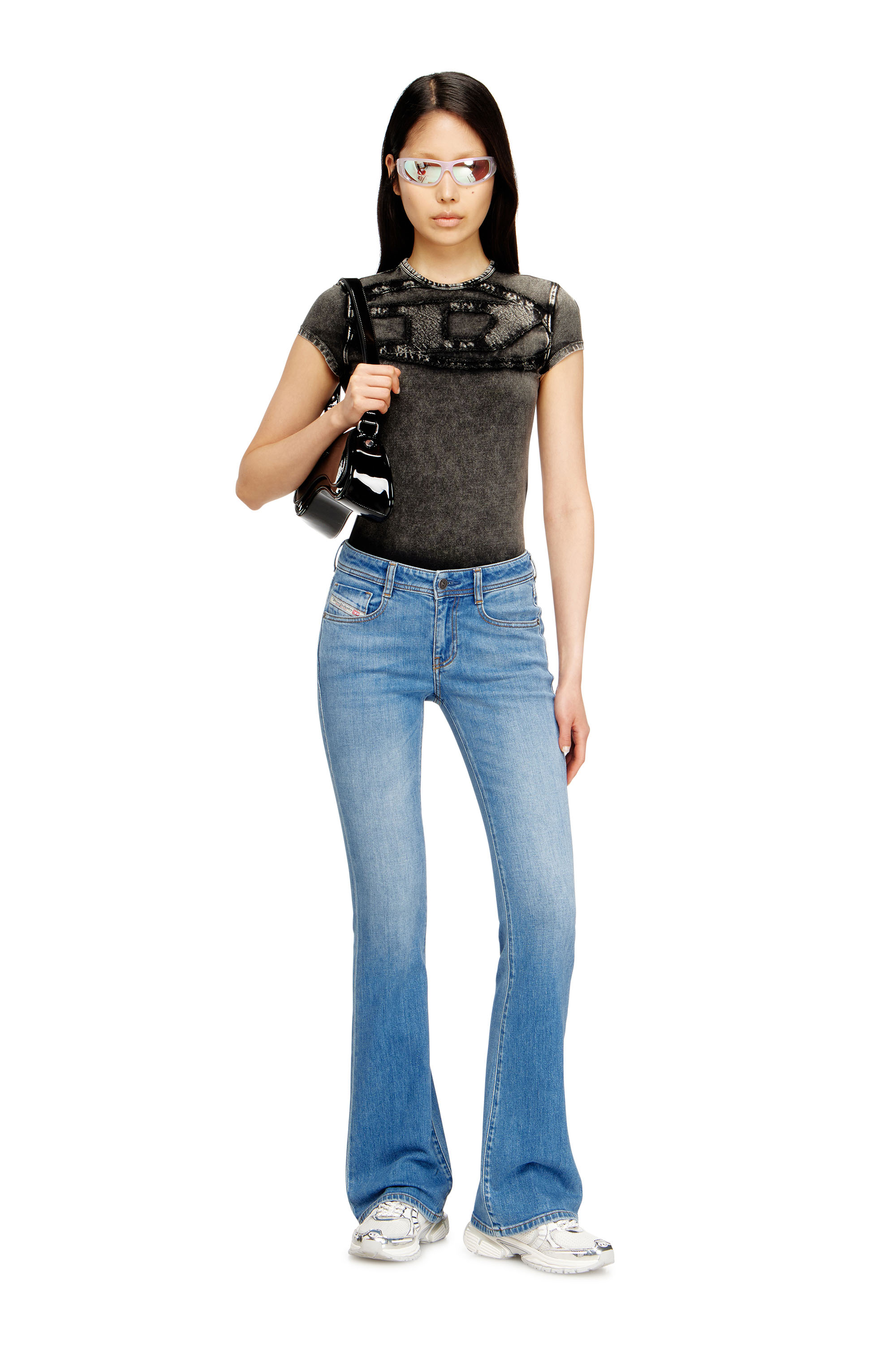 Diesel - Bootcut Jeans 1969 D-Ebbey 0ADBH Donna, Blu Chiaro - Image 2