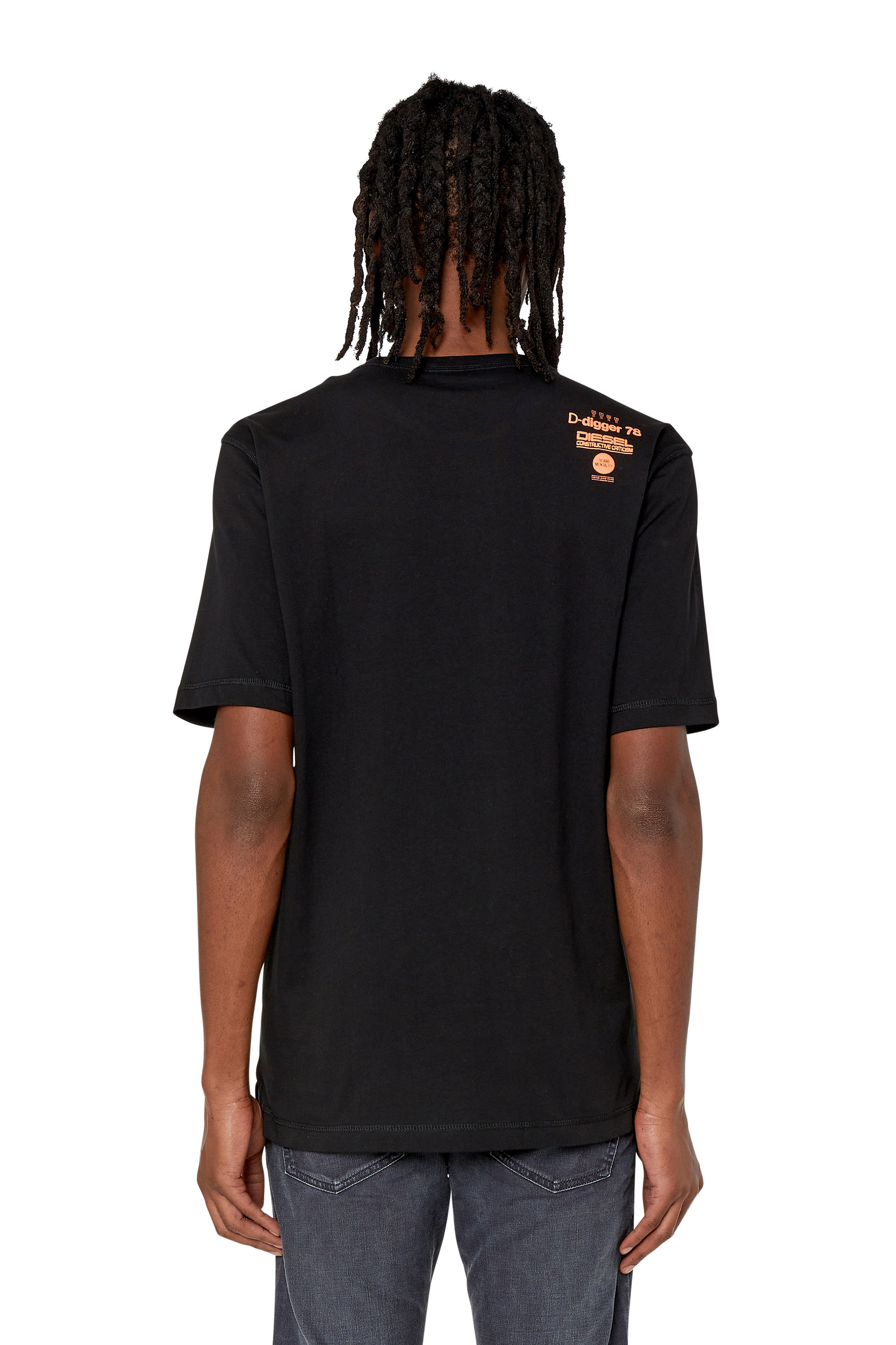 Diesel - T-JUST-SLITS-G1, Nero - Image 4