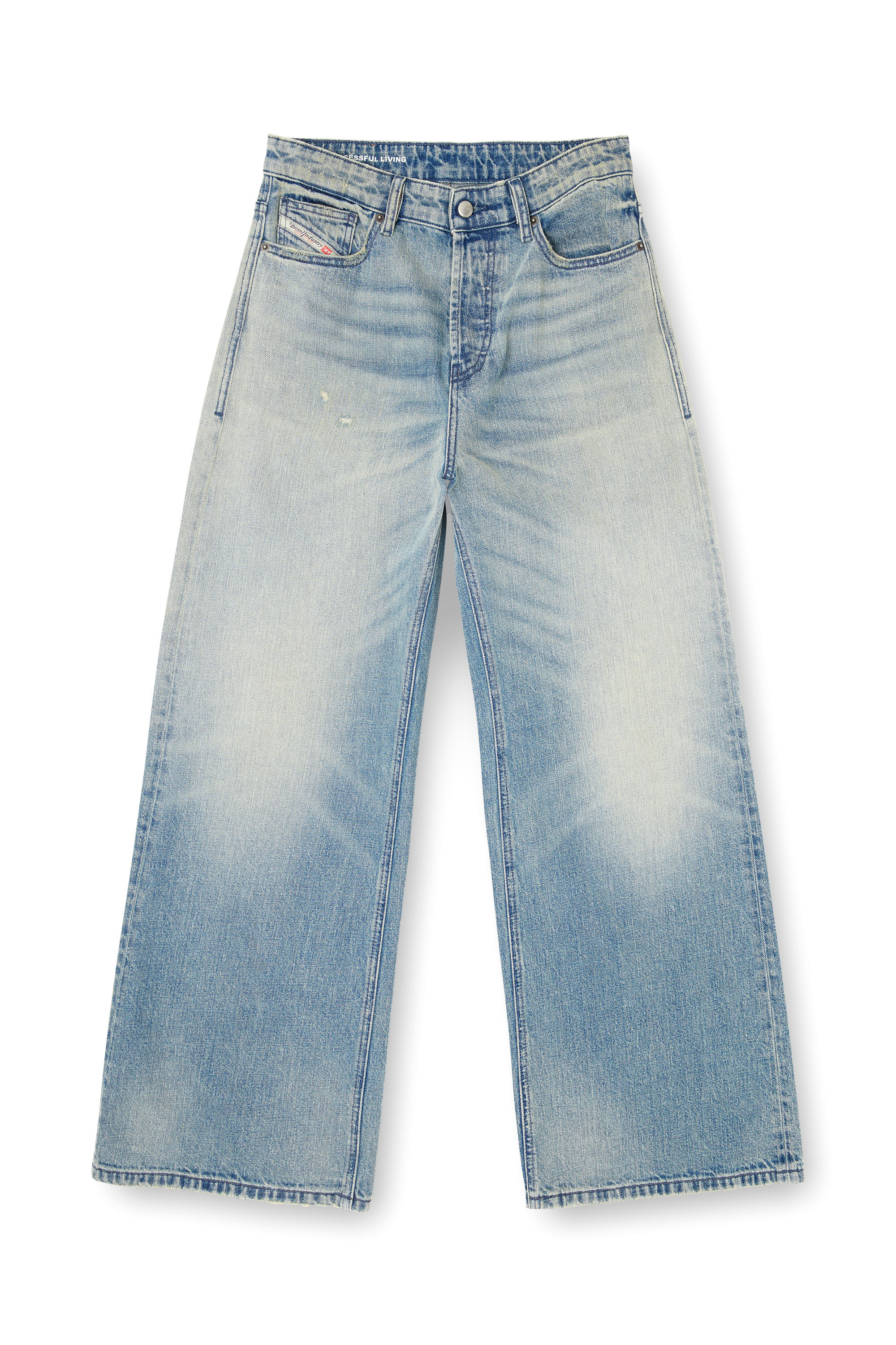 Diesel - Relaxed Jeans 1996 D-Sire 0DBEC Donna, Blu Chiaro - Image 3