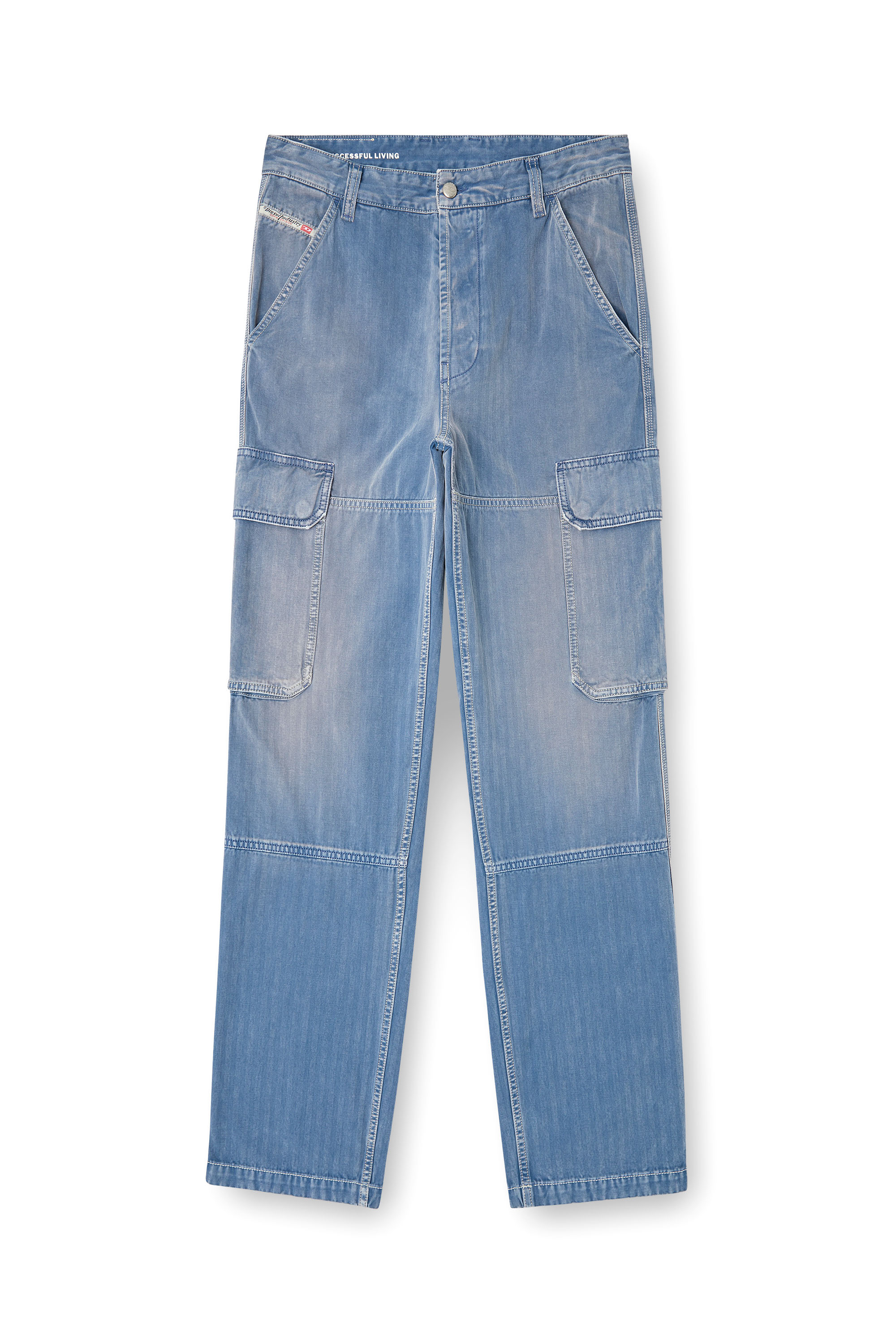 Diesel - Regular Jeans D-Uty 09M93 Uomo, Blu - Image 3