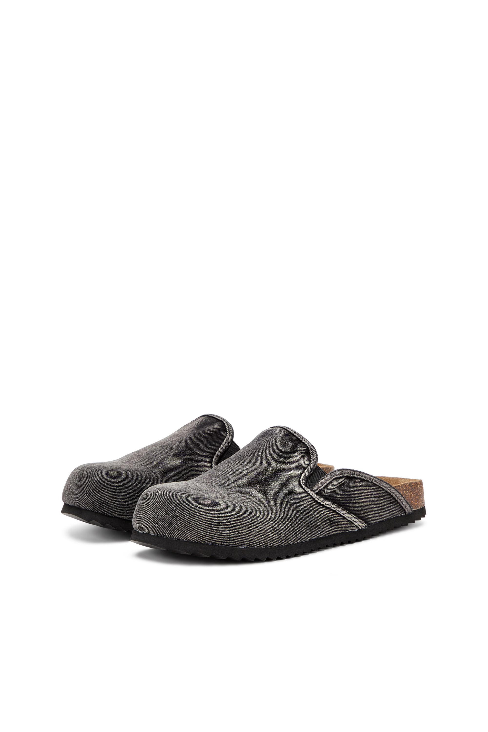 Diesel - D-WOODSTOCK SLIP-ON, Mule in denim Uomo in Nero - 8