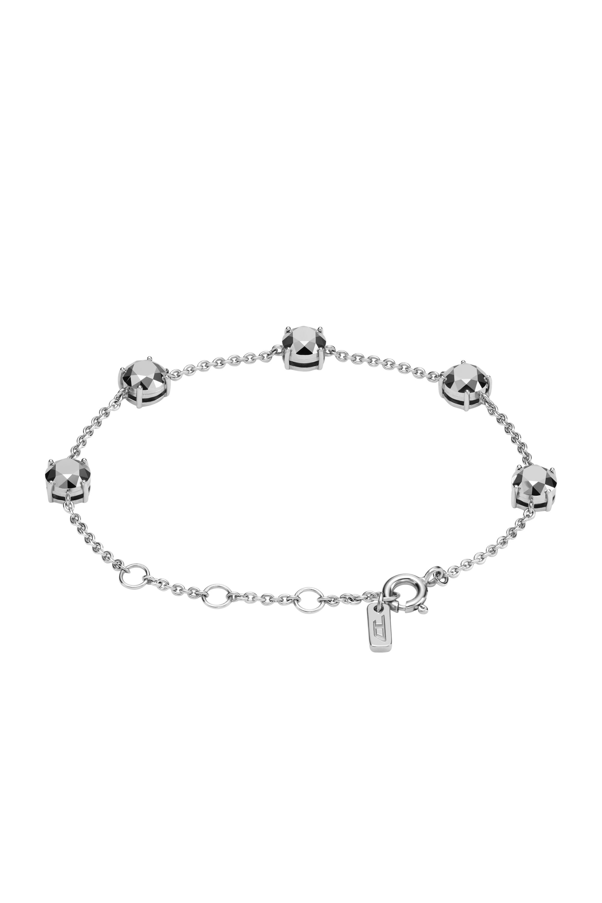 Diesel - DL1358040 STERLING SILVER JEWEL, Bracciale a catena in argento sterling Unisex in Argento - 2