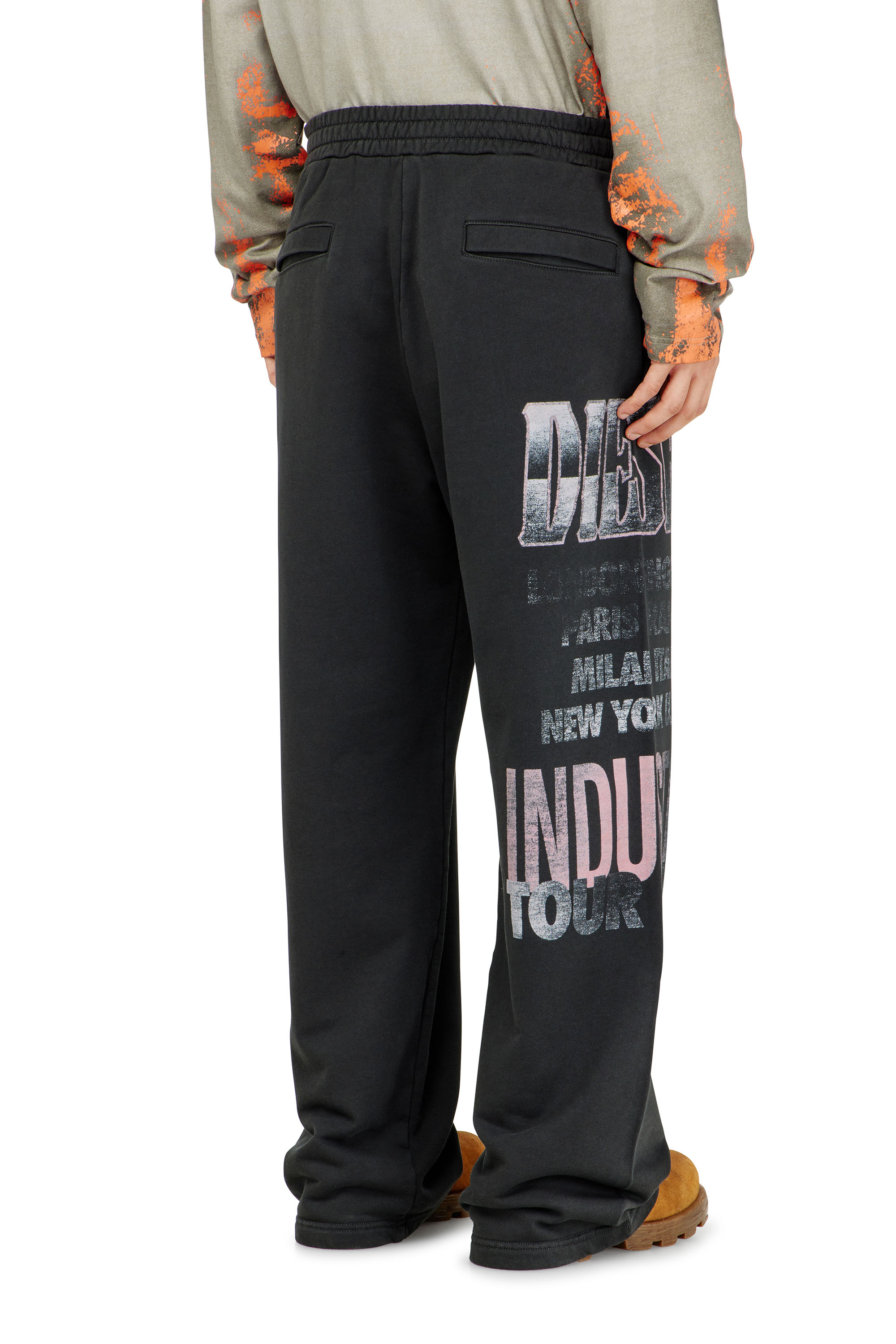 Diesel - P-ILL, Man's Sweatpants with concert graphics in null - 3