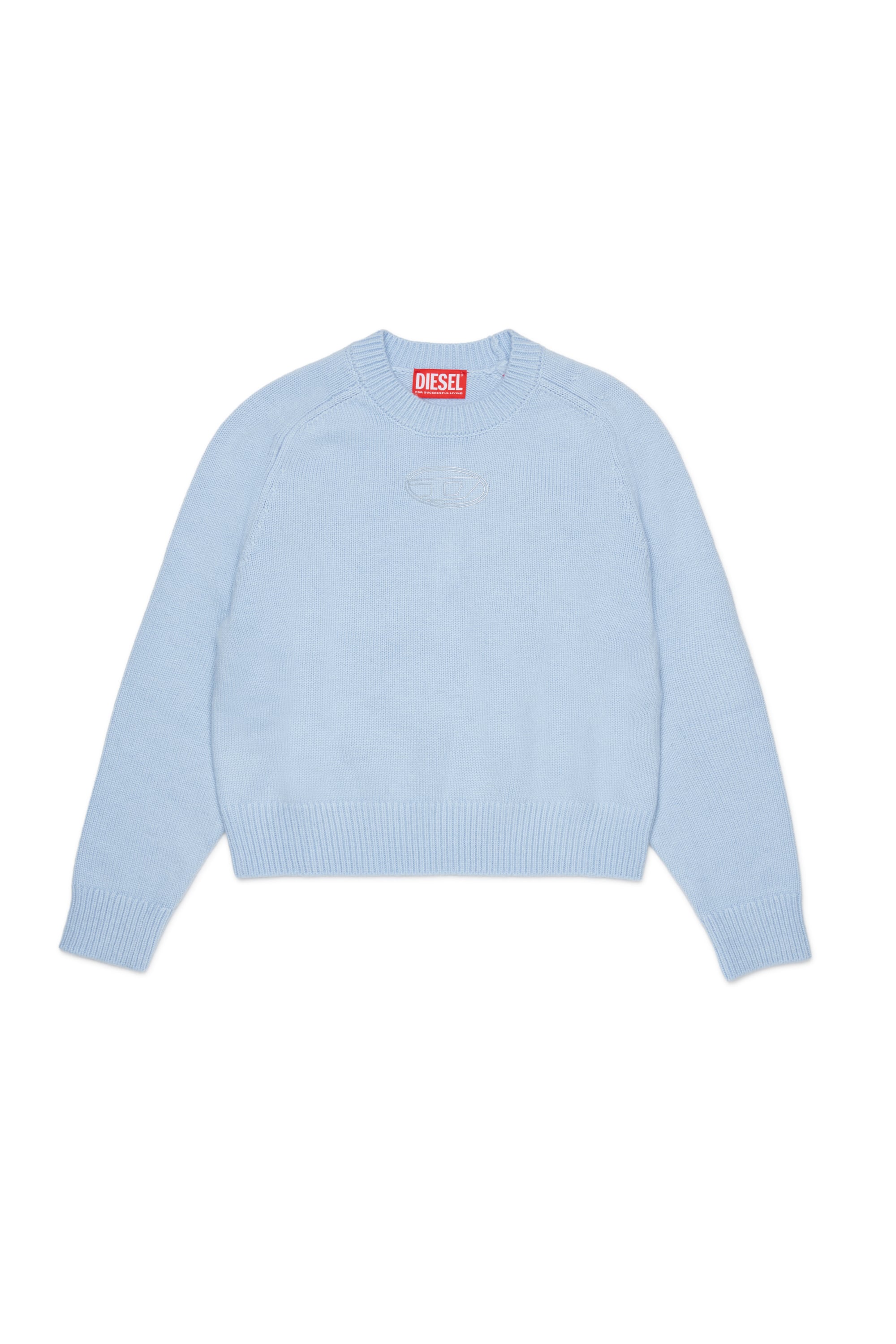 Diesel - KIMLIN, Maglia in cachemire con logo Oval D Donna in Blu - 1