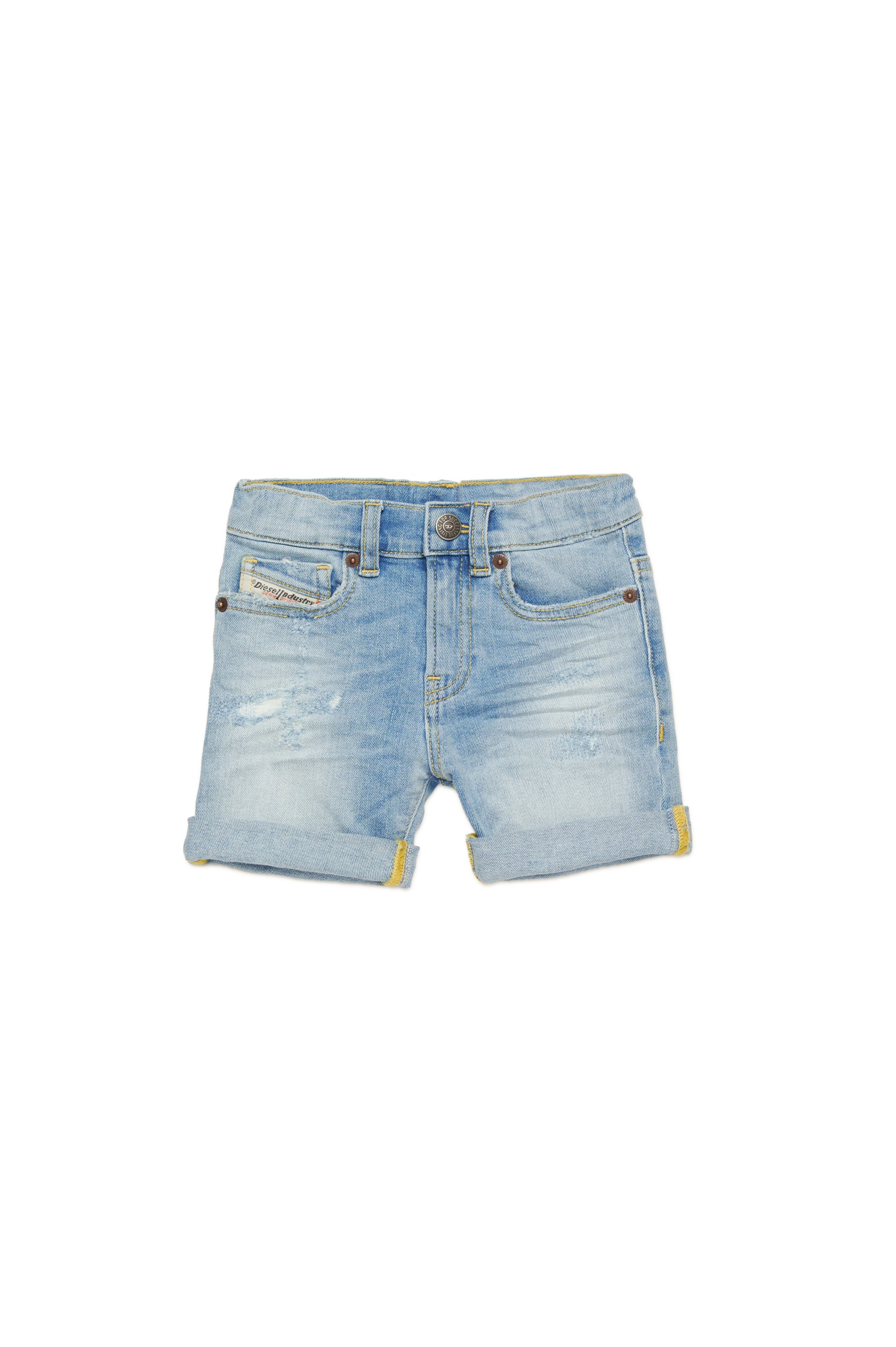 Diesel - PGALLYB, Shorts in denim distressed Unisex in Blu - 1