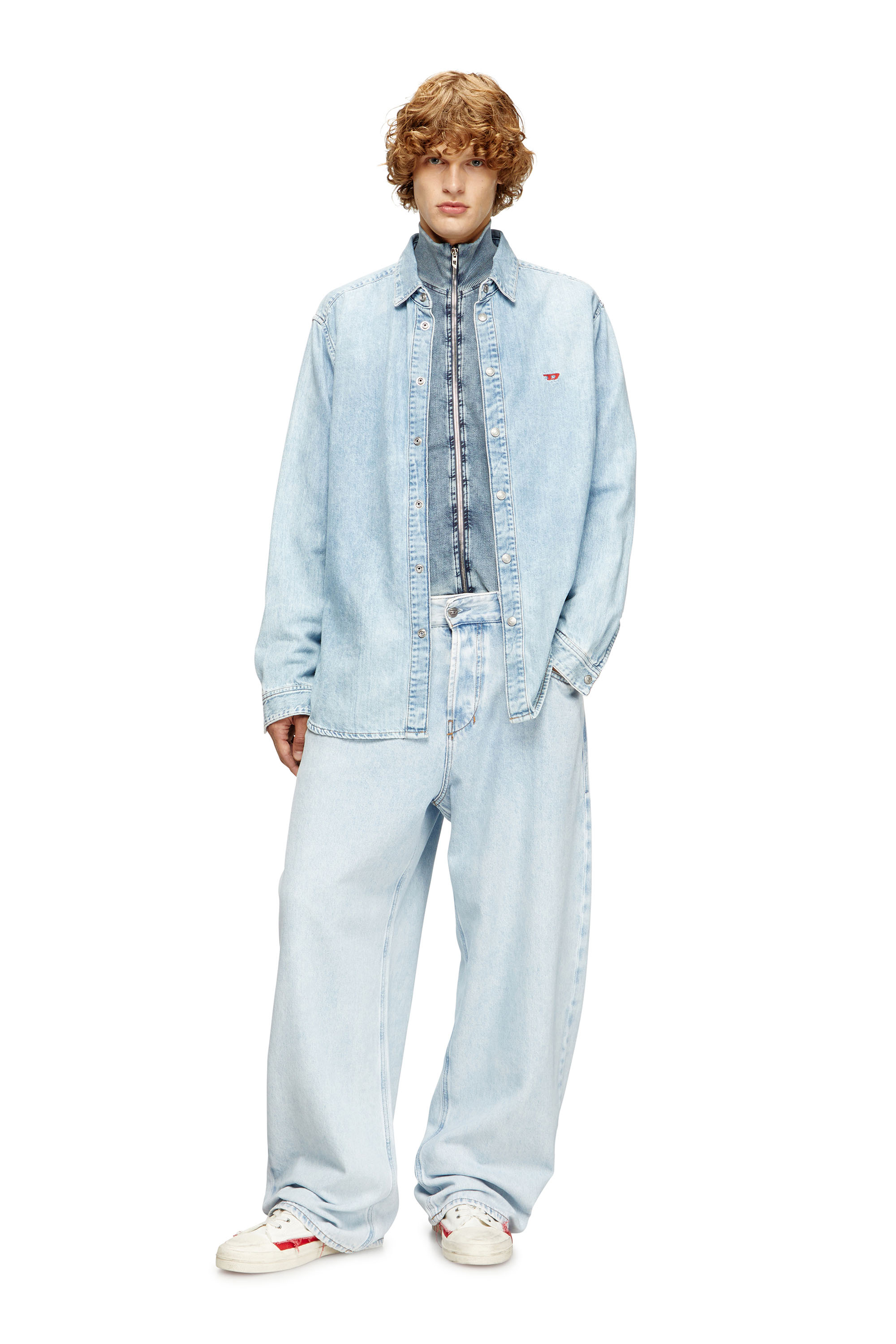 Diesel - D-SIMPLY, Camicia in denim Uomo in Blu - 2