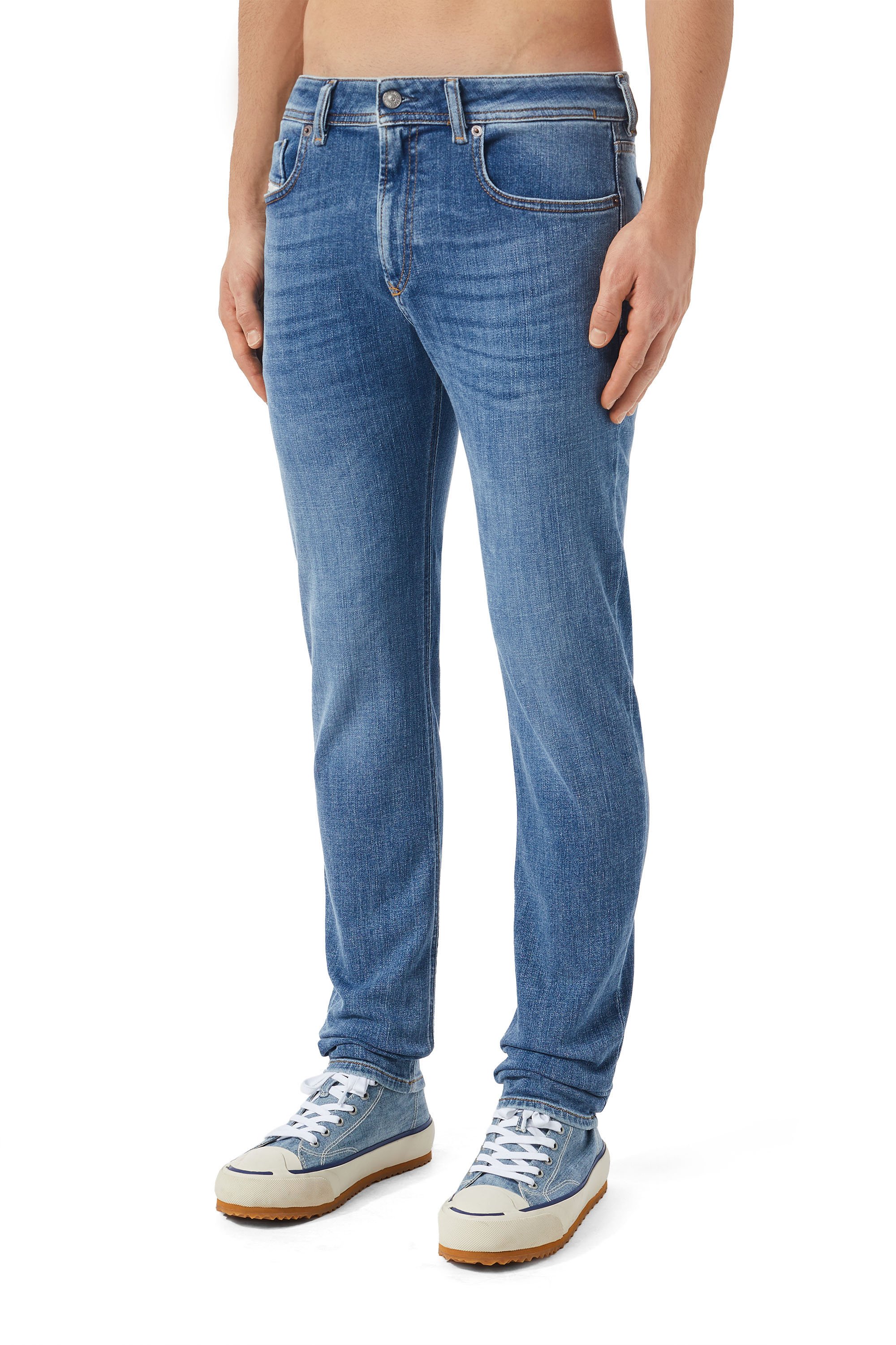 Diesel - Skinny Jeans 1979 Sleenker 09C01, Blu medio - Image 5