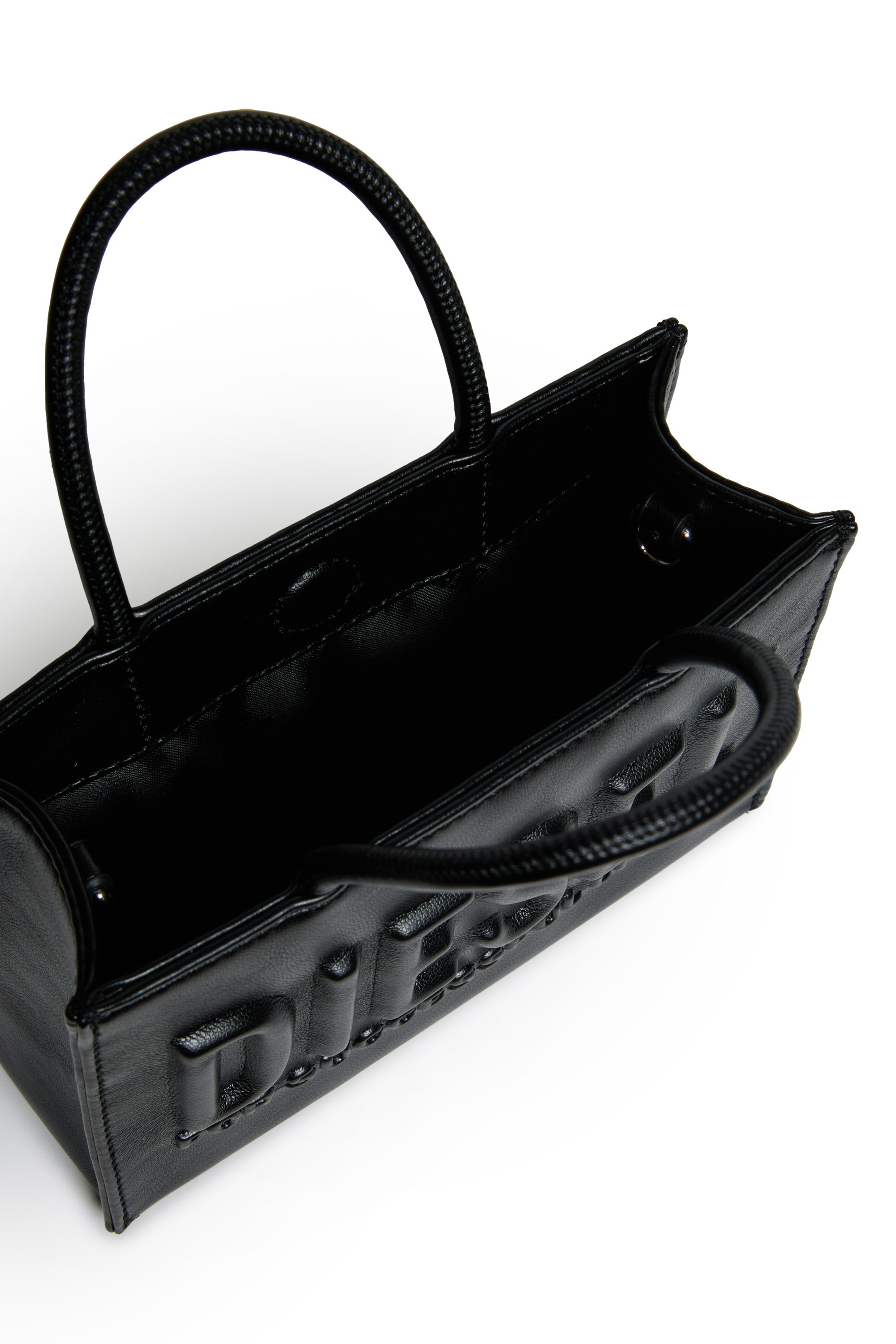 Diesel - DSL 3D MINI BAG, Dsl 3D - Borsa con manici Donna in Nero - 5