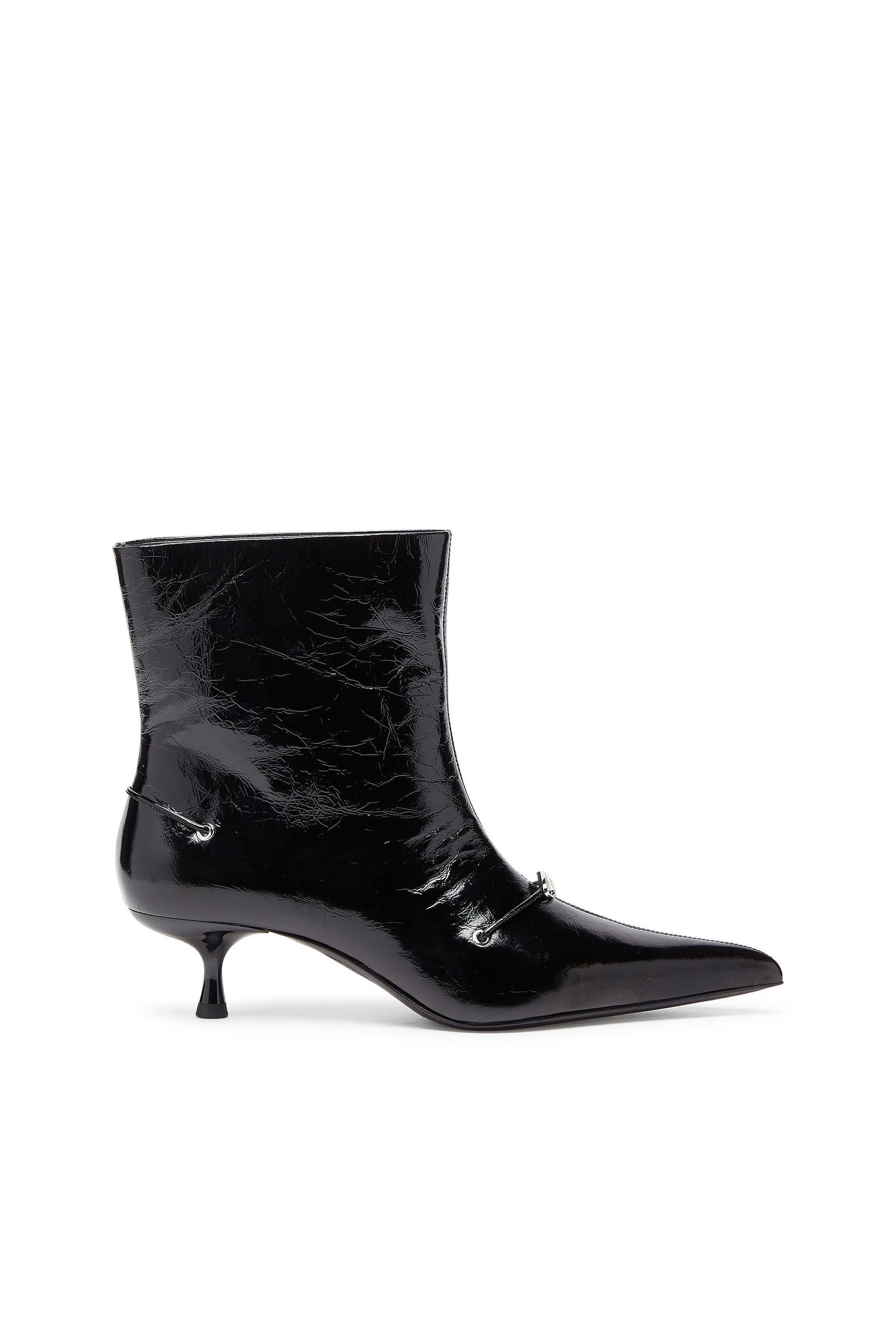 Diesel - D-JEWELS  40 TUBE, D-Ten&Half - Stivaletti in pelle naplak Donna in Nero - 1
