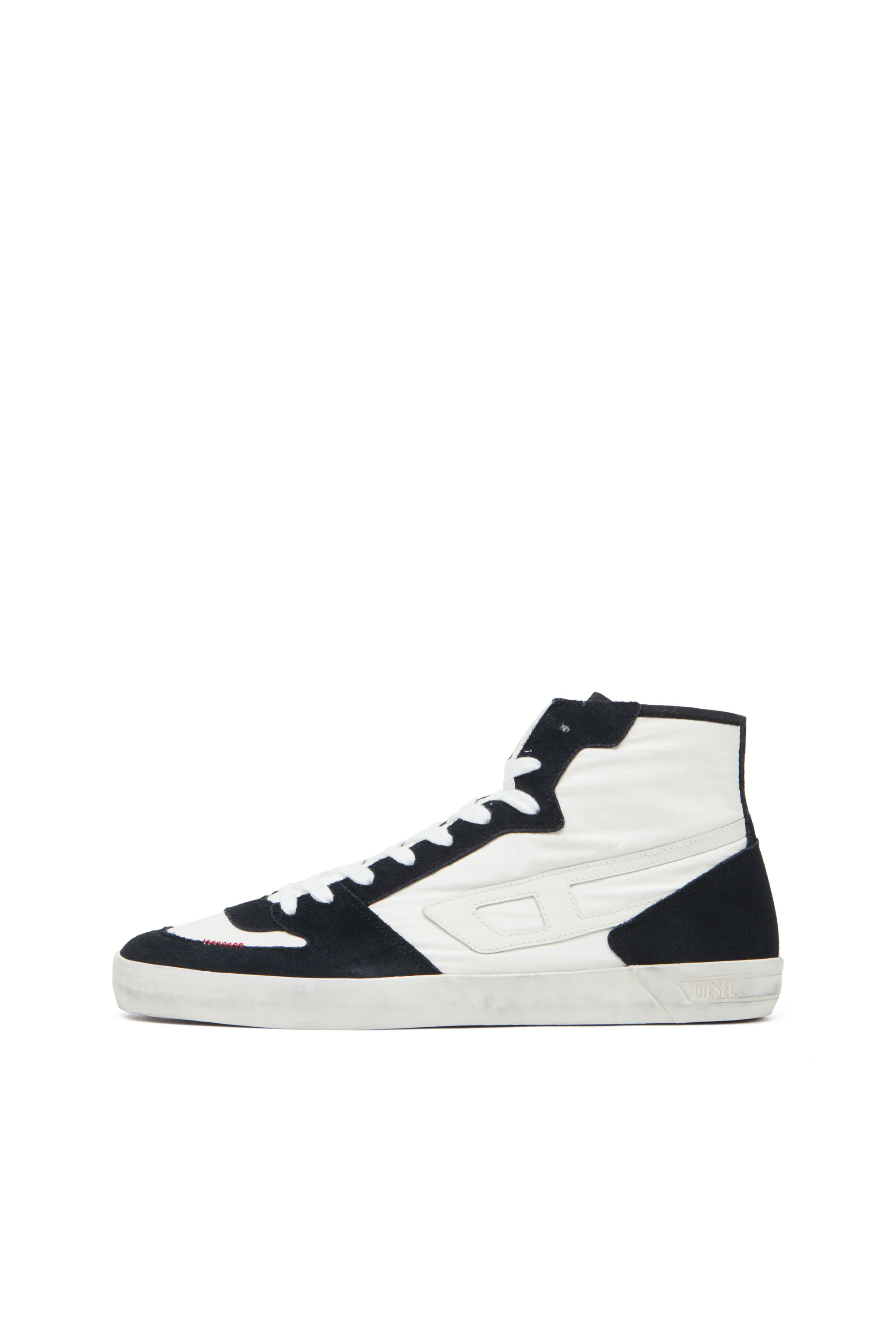 Diesel - S-LEROJI D-1 MID, Sneaker high-top in ripstop imbottito e suede Uomo in Multicolor - 7