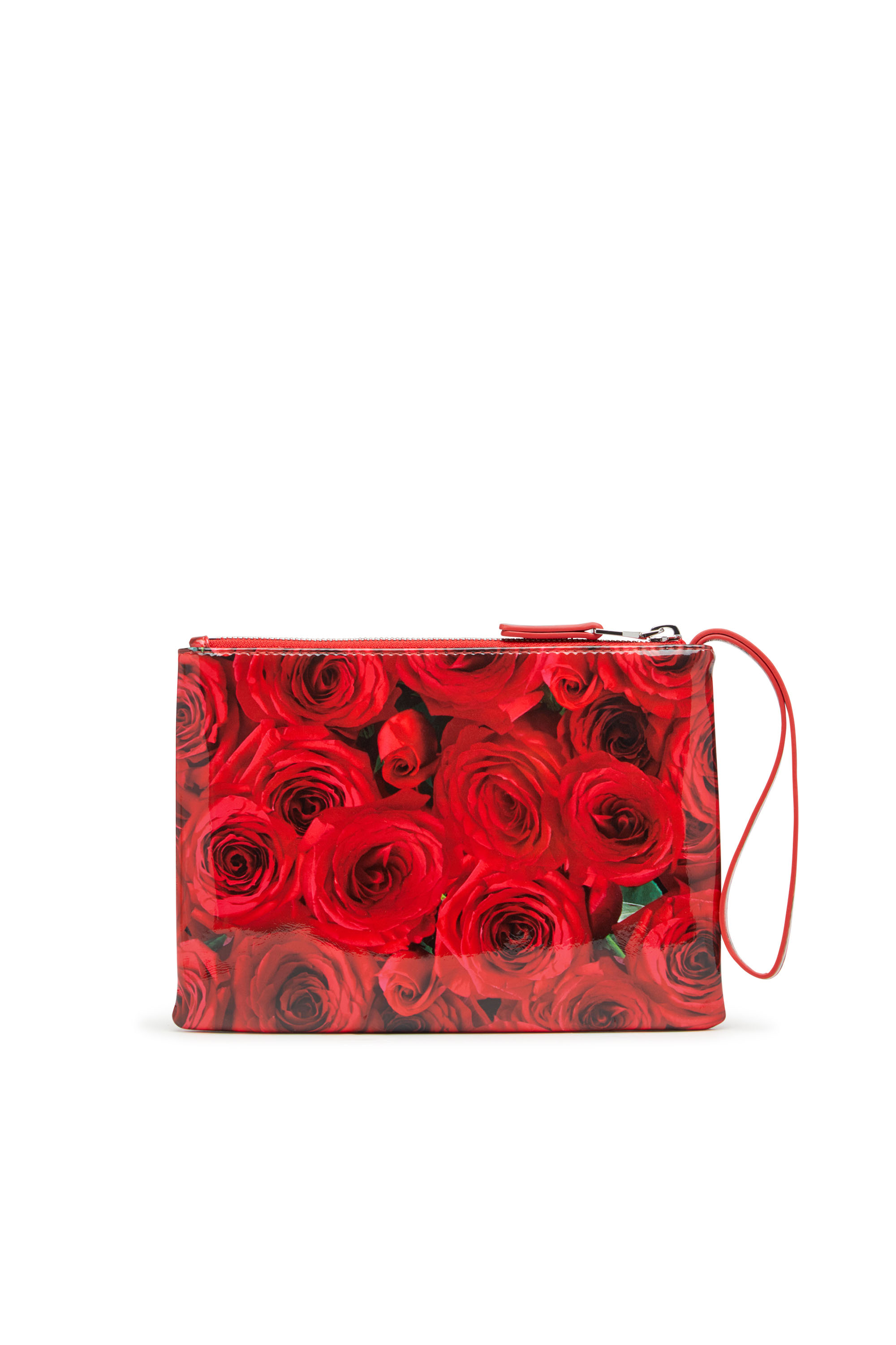 Diesel - PLAY POUCH II, Pouch in PU lucido stampato Donna in Rosso - 2