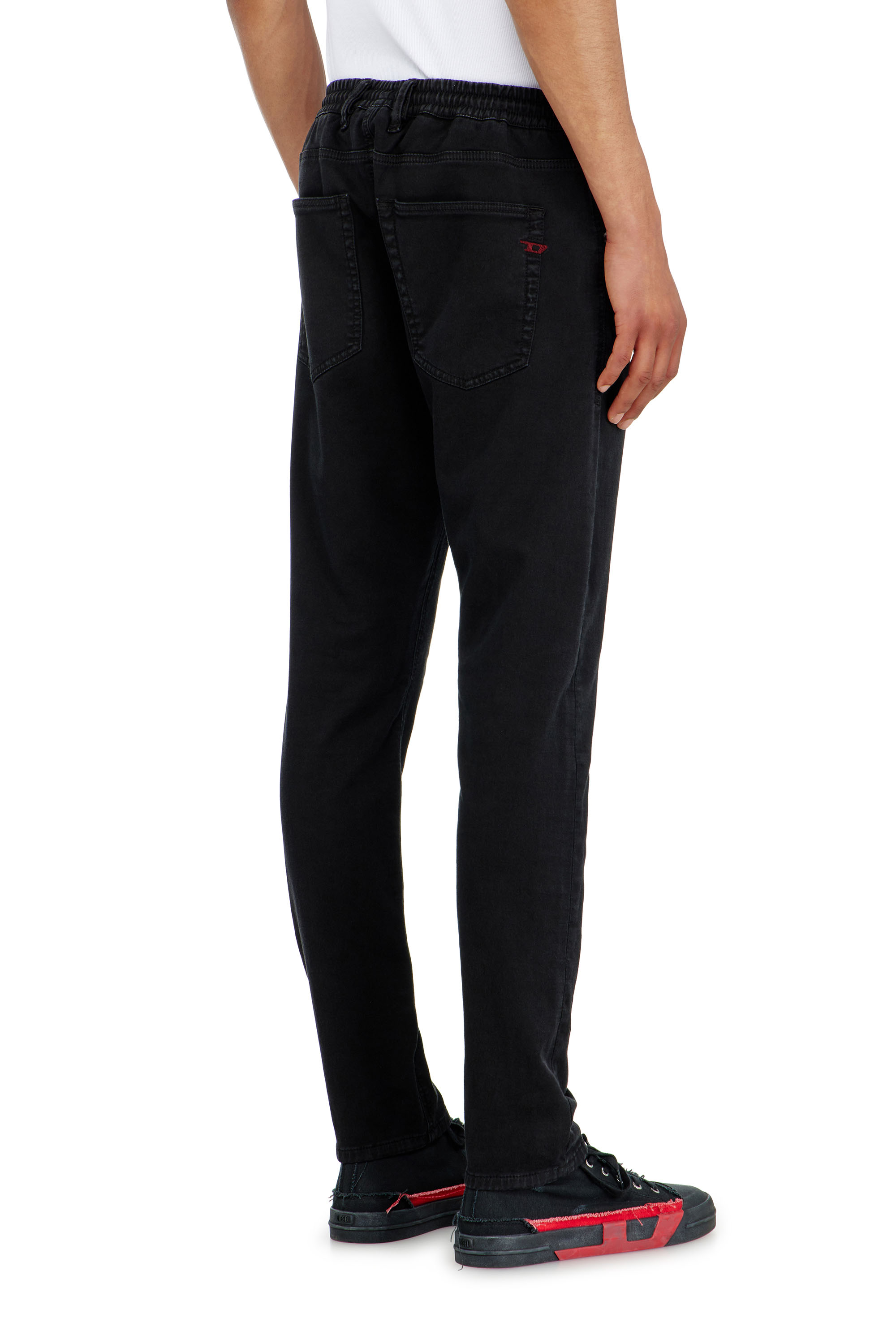 Diesel - Regular 2032 D-Krooley Joggjeans&reg; 068NH Uomo, Nero/Grigio scuro - Image 4