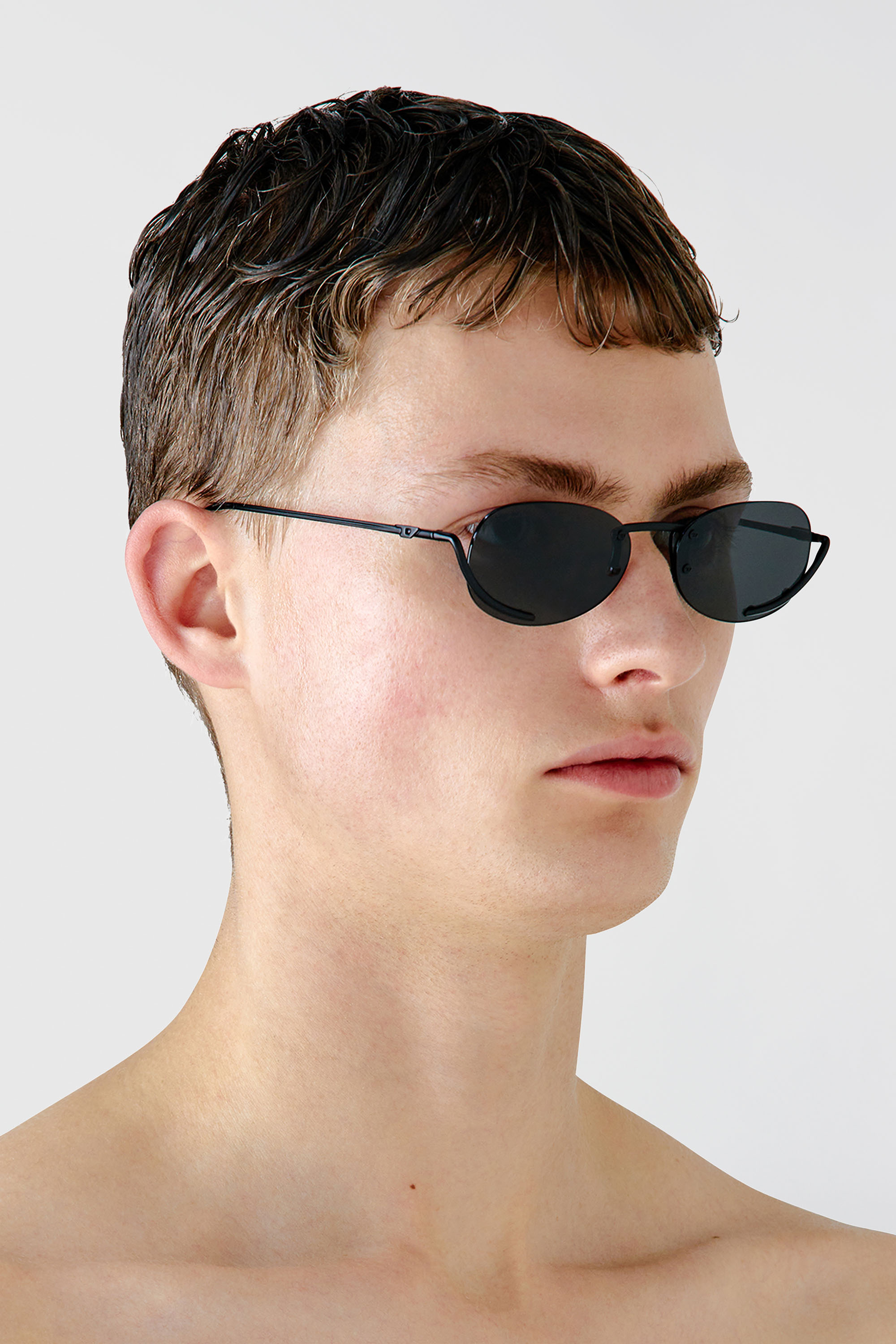 Diesel - 0DL1004, Occhiali da sole ovali Unisex in Nero - 4