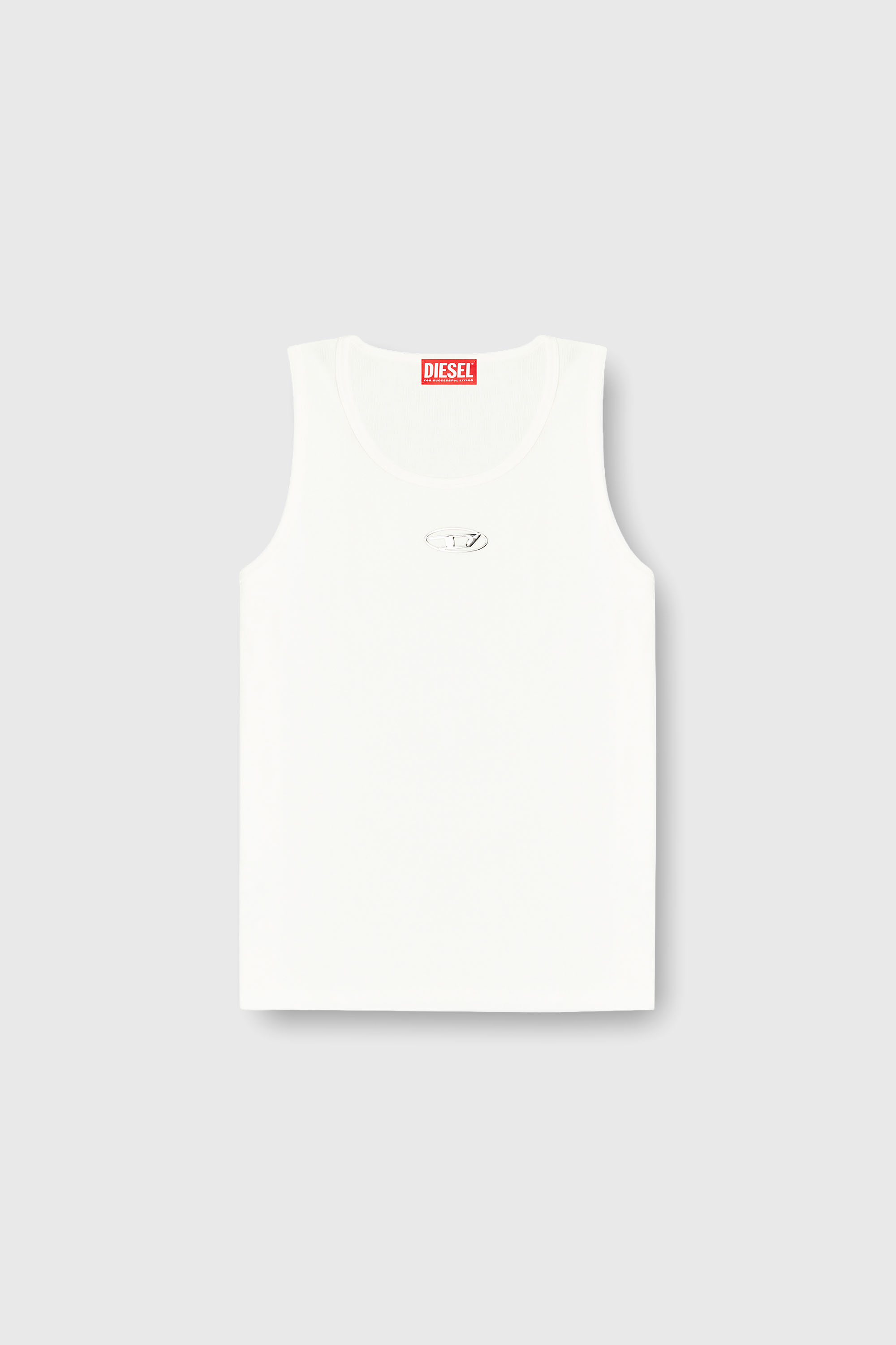 Diesel - T-LIFTY-IOD, Canotta in cotone con logo Uomo in Bianco - 2