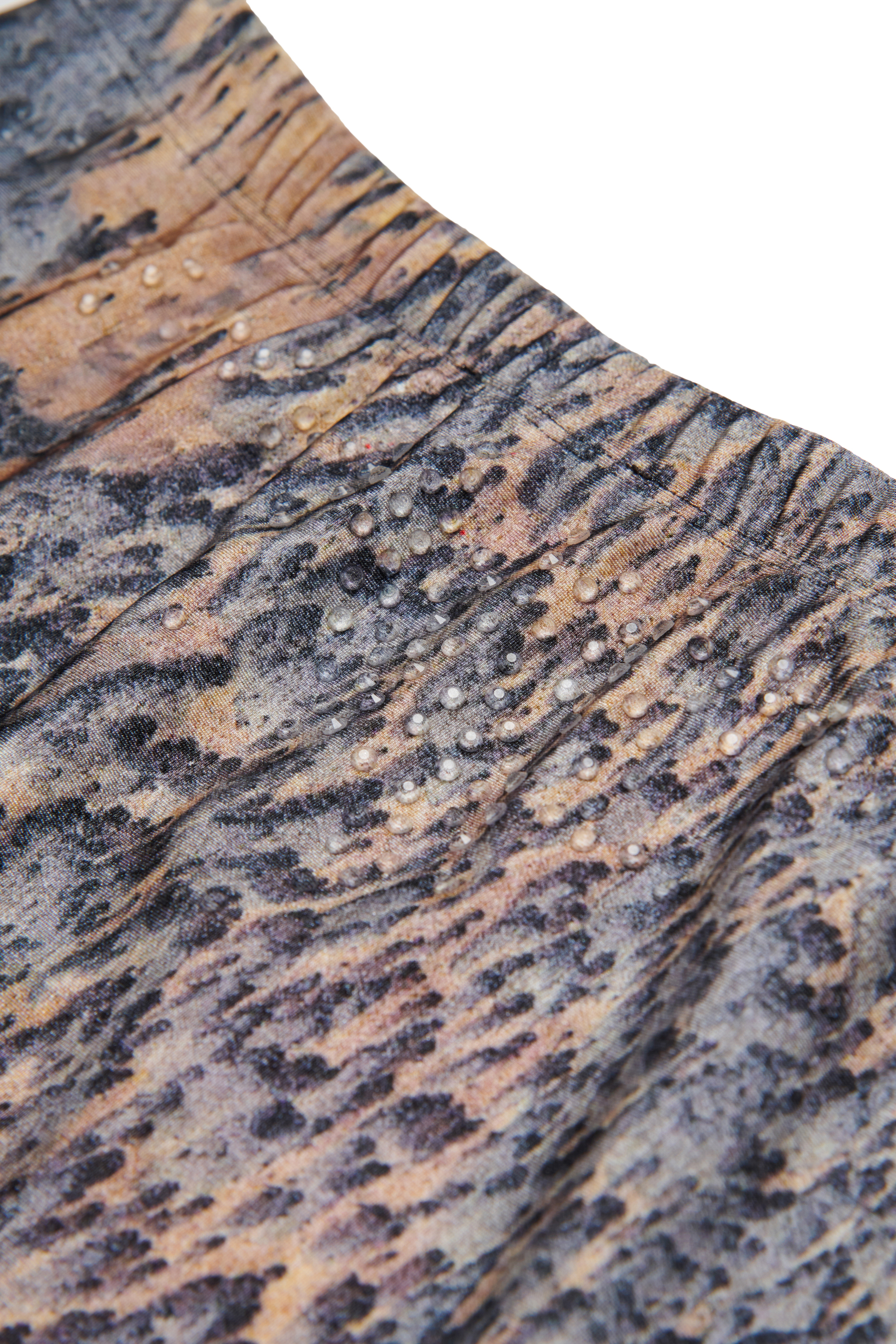 Diesel - GAELA, Gonna in nylon con stampa grafica Donna in Multicolor - 4