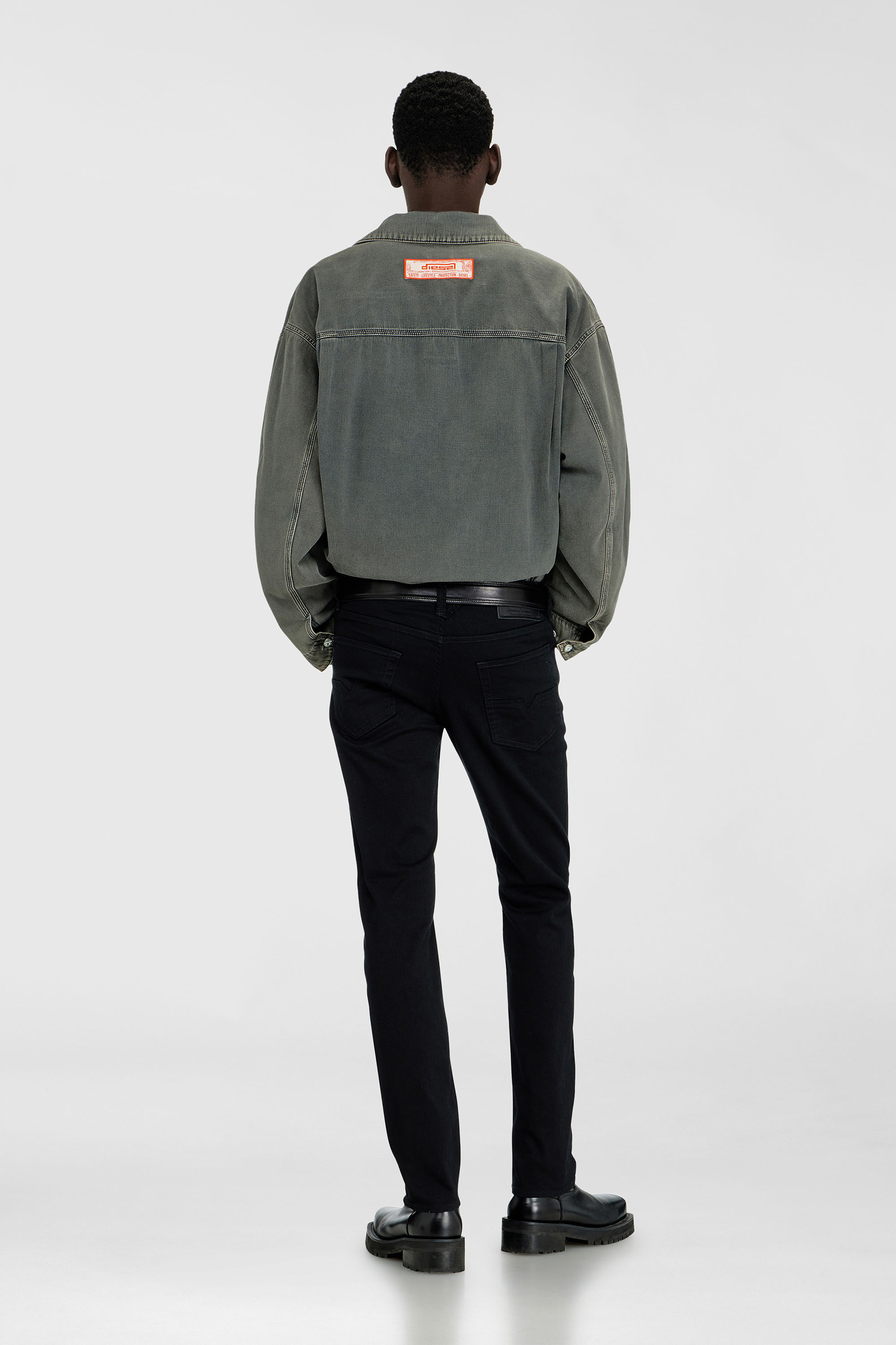 Diesel - Regular Jeans 1986 Larkee-Beex 0688H Uomo, Nero/Grigio scuro - Image 3