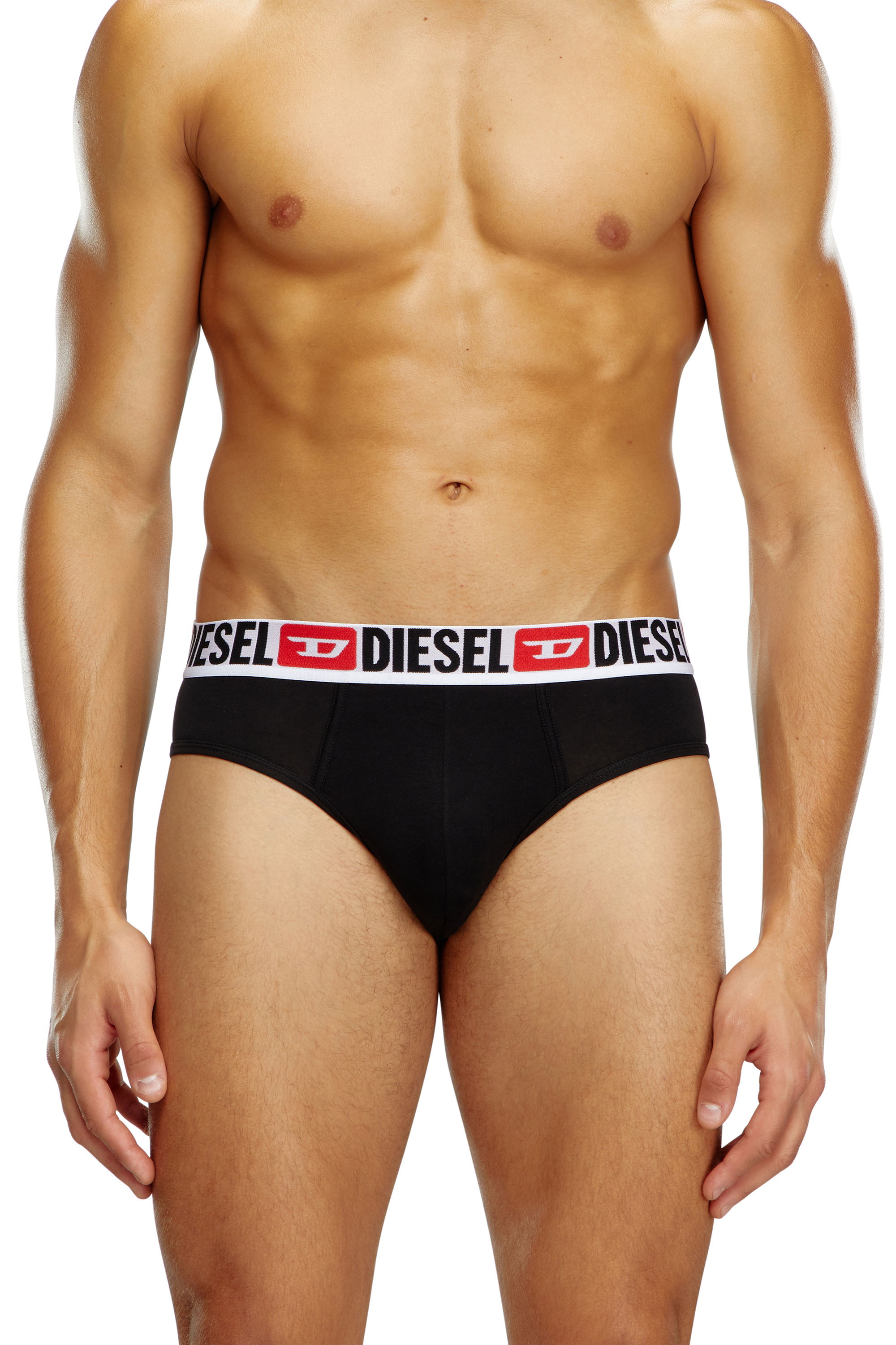 Diesel - UMBR-ANDRETHREEPACK, Set di tre slip a tinta unita Uomo in Nero - 3