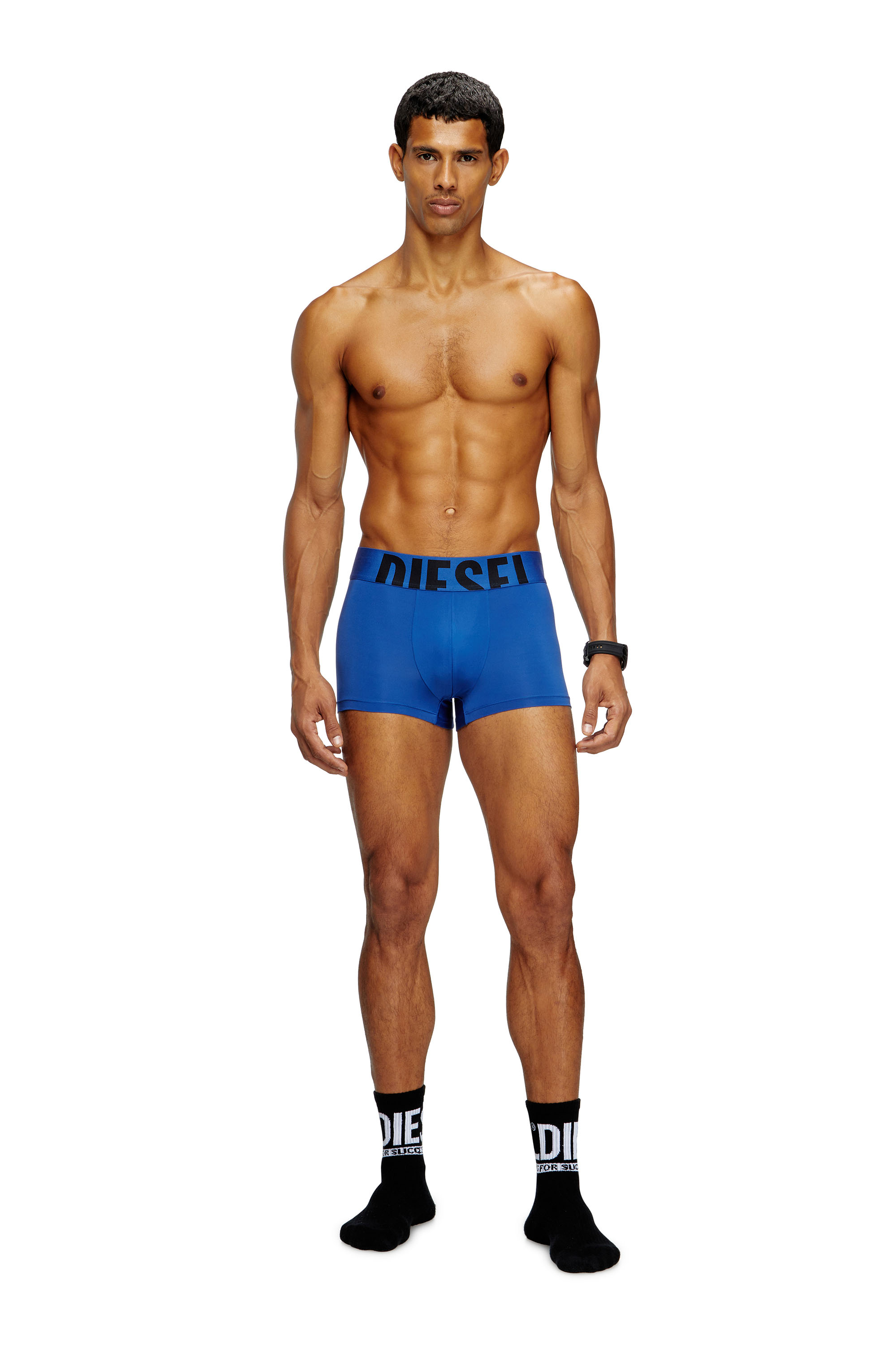Diesel - DAMIEN-D-POP-55, Slip con logo tagliato Uomo in Blu - 1