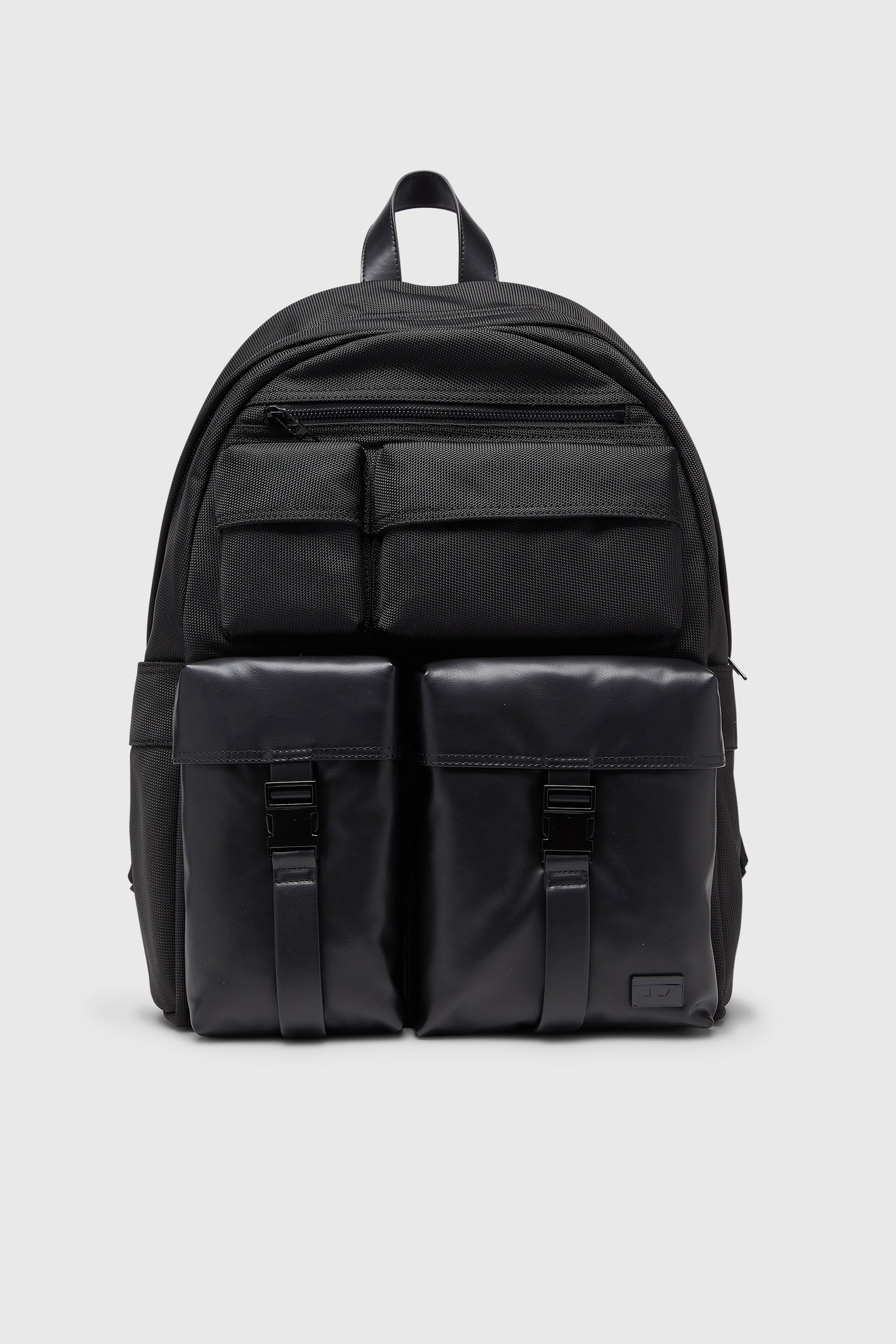 Diesel - MULTI-PKTS BACKPACK X, Multi-Pkts - Zaino in nylon con tasche frontali Unisex in Nero - 1