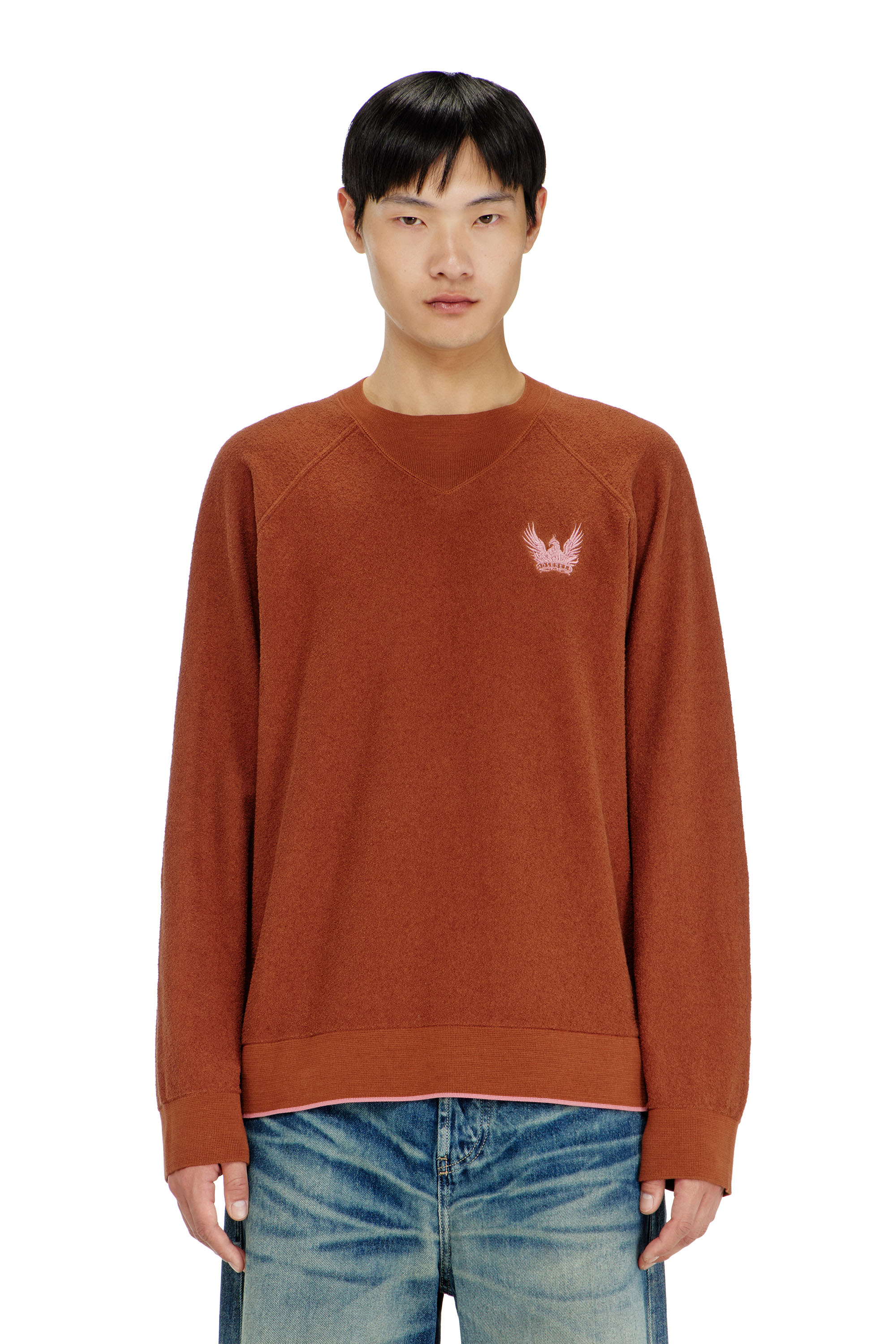 Diesel - K-RALFS, Maglione boucl&eacute; con ricamo Phoenix Uomo in ToBeDefined - 1