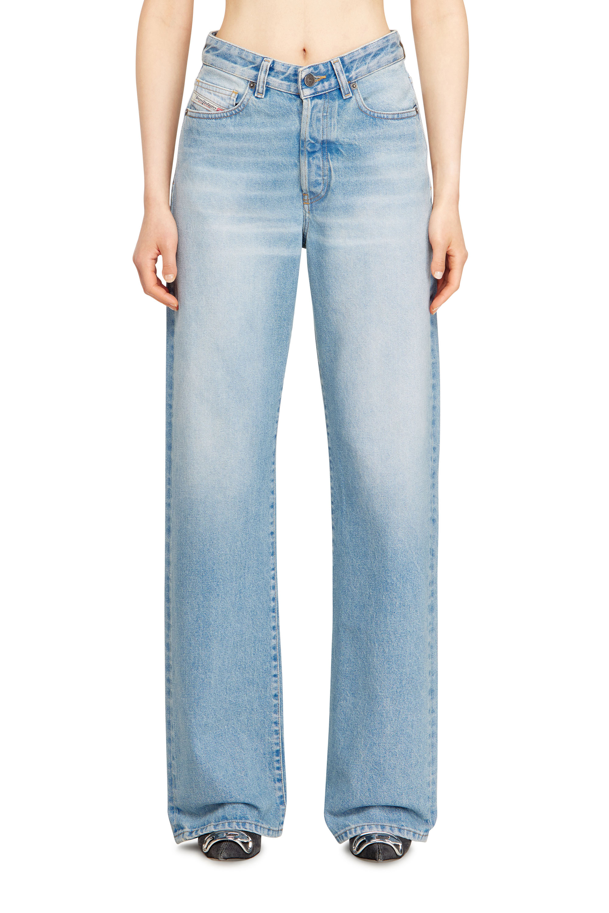 Diesel - Regular Jeans 1971 D-Sent 007FA Donna, Blu Chiaro - Image 1