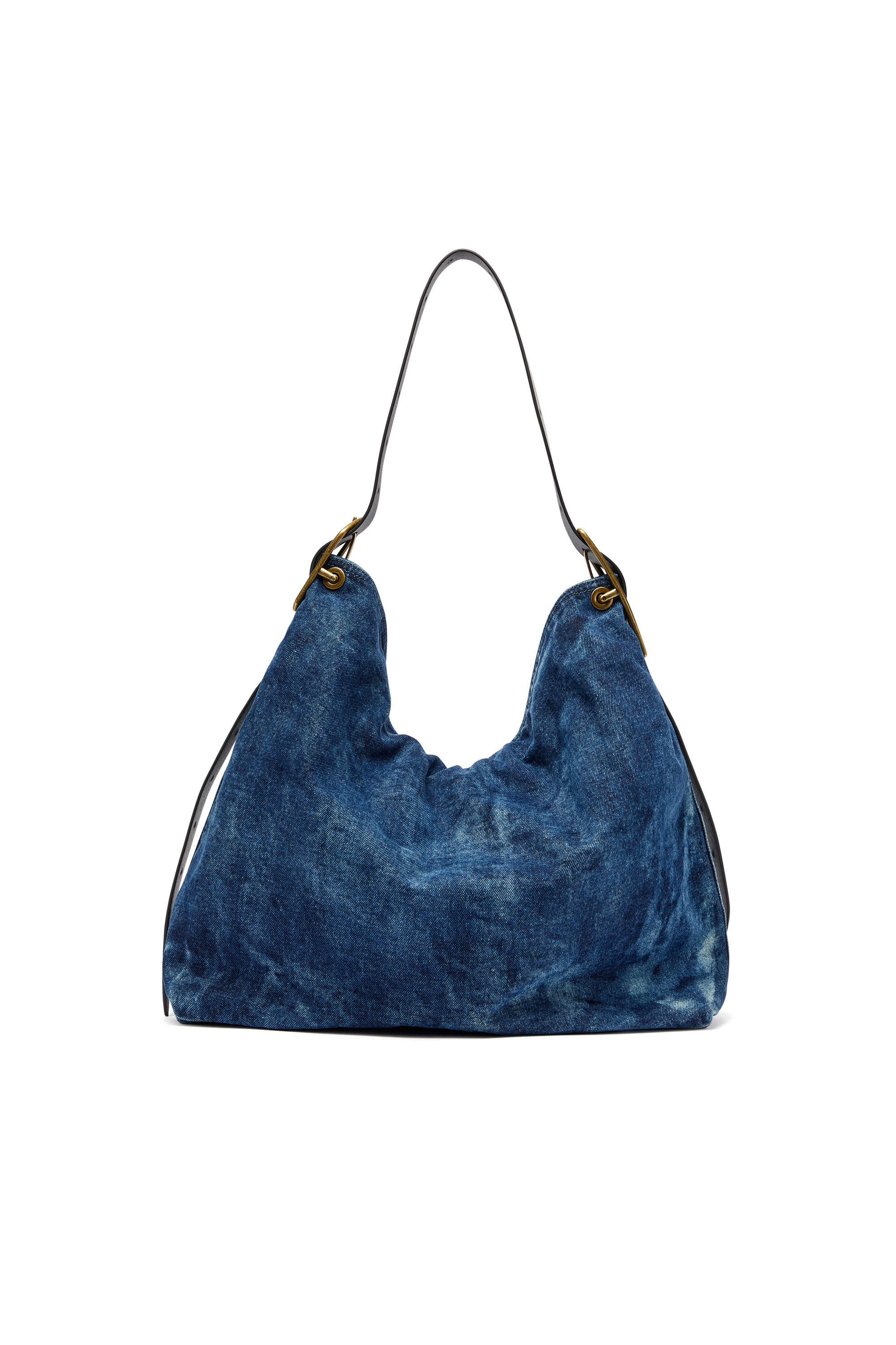 Diesel - D-LINE HOBO, D-Line-Borsa hobo in denim Donna in Blu - 3