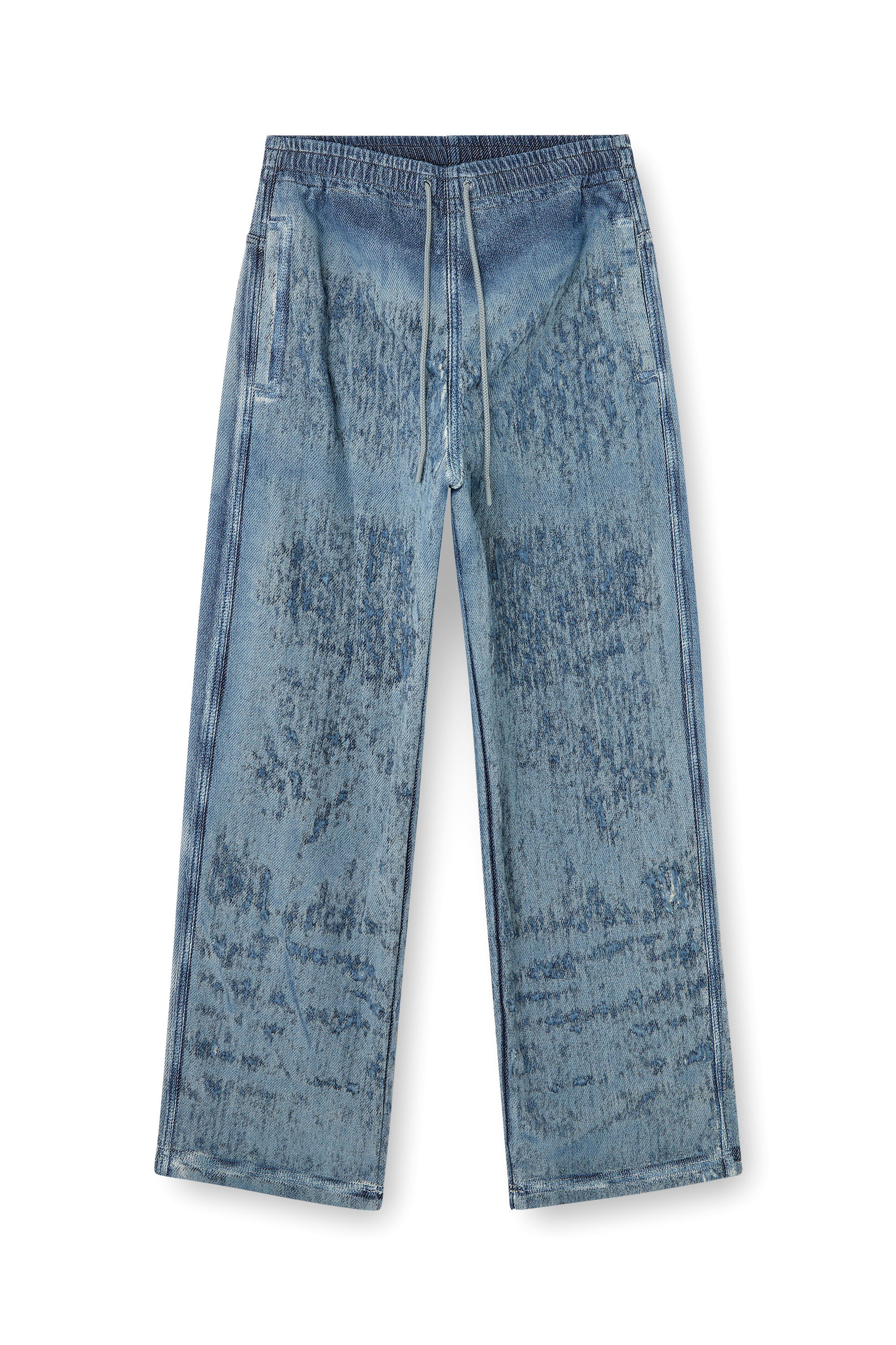 Diesel - Relaxed Jeans D-Enimos 068RQ Uomo, Blu medio - Image 3