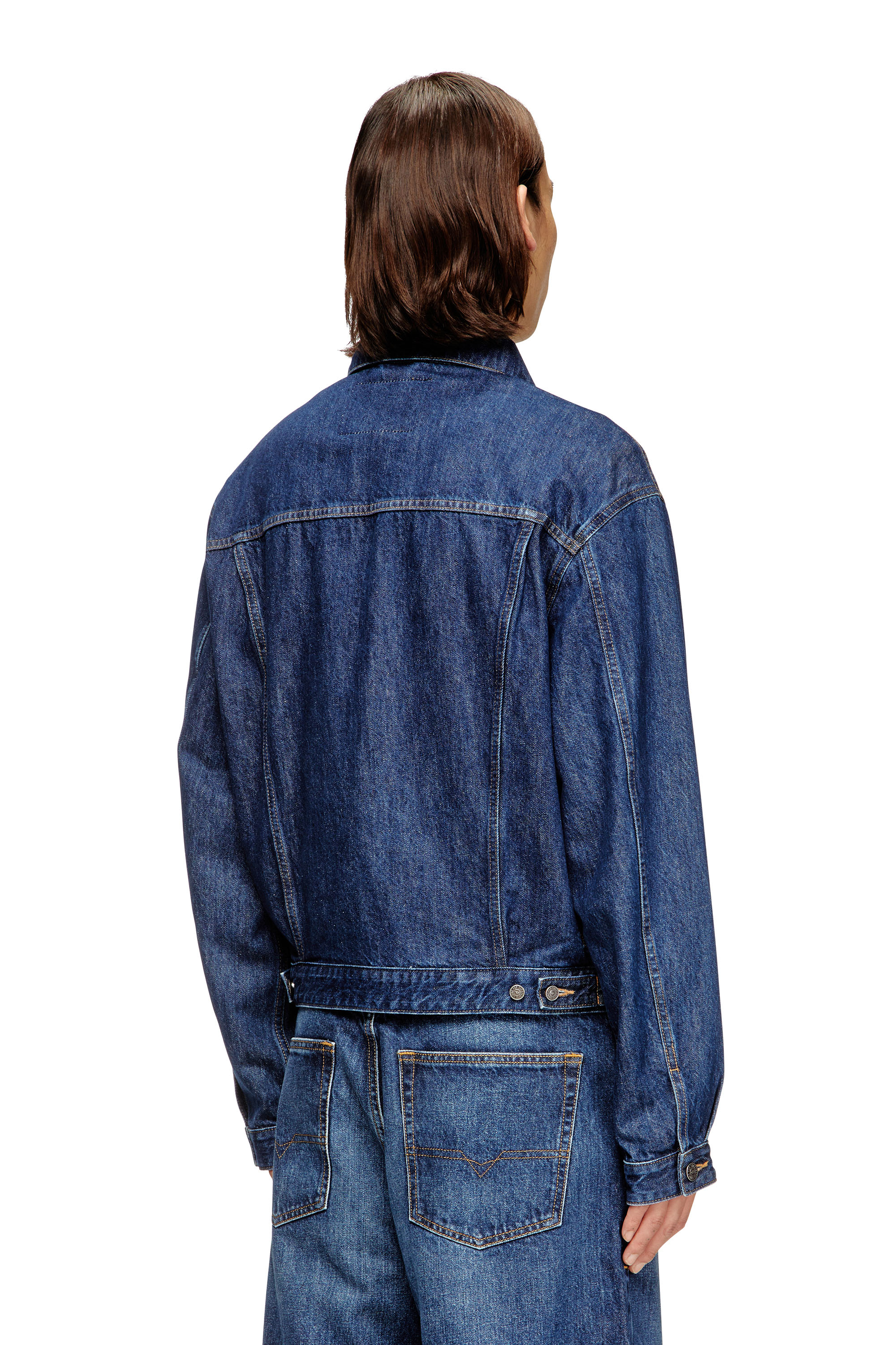 Diesel - D-RANGER, Giacca trucker in denim DNA Unisex in Blu - 4