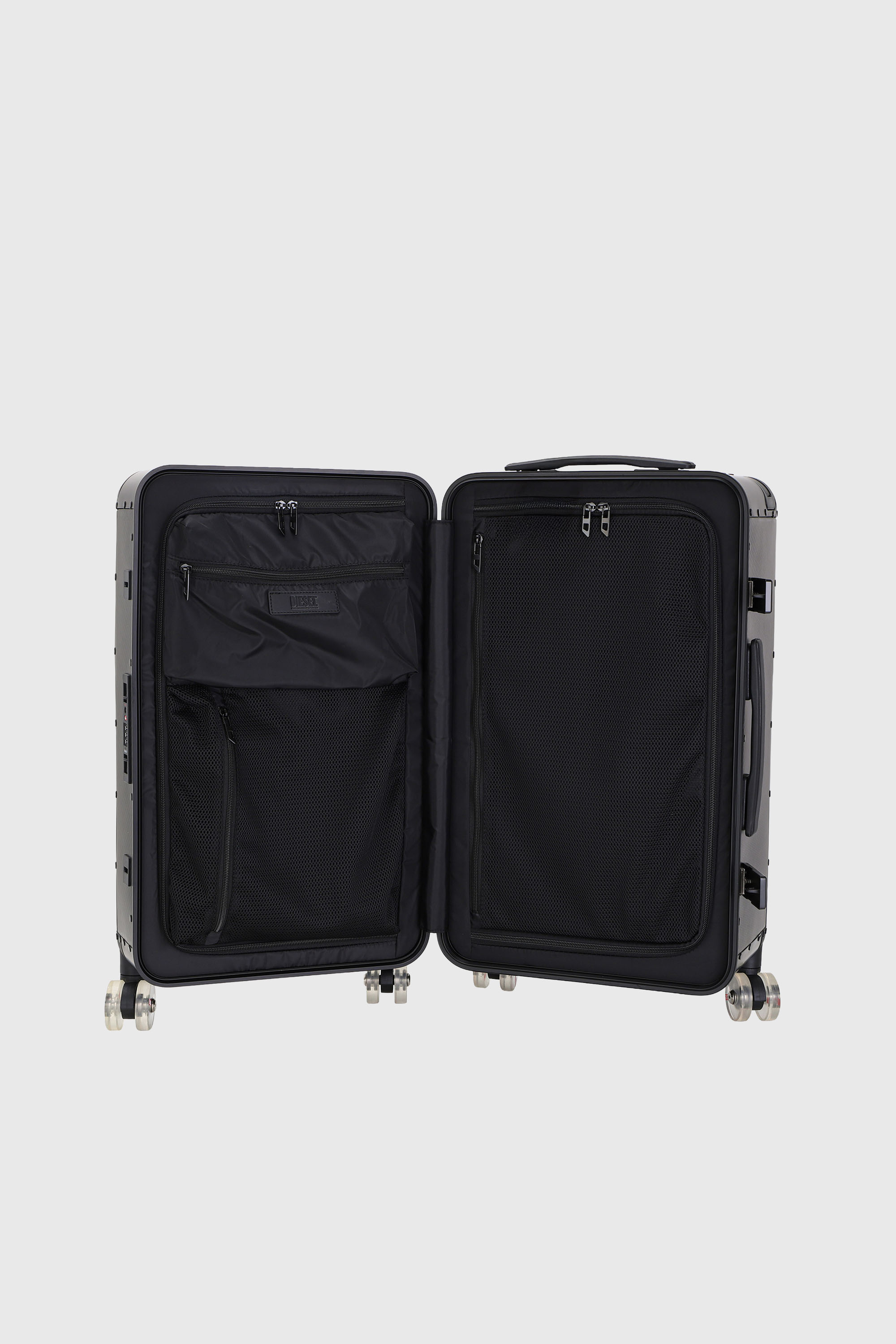 Diesel - DSL CARBON FIBER TROLLEY-BLACK- DSL001, Unisex's Carbon fiber suitcase size M in Black - 3