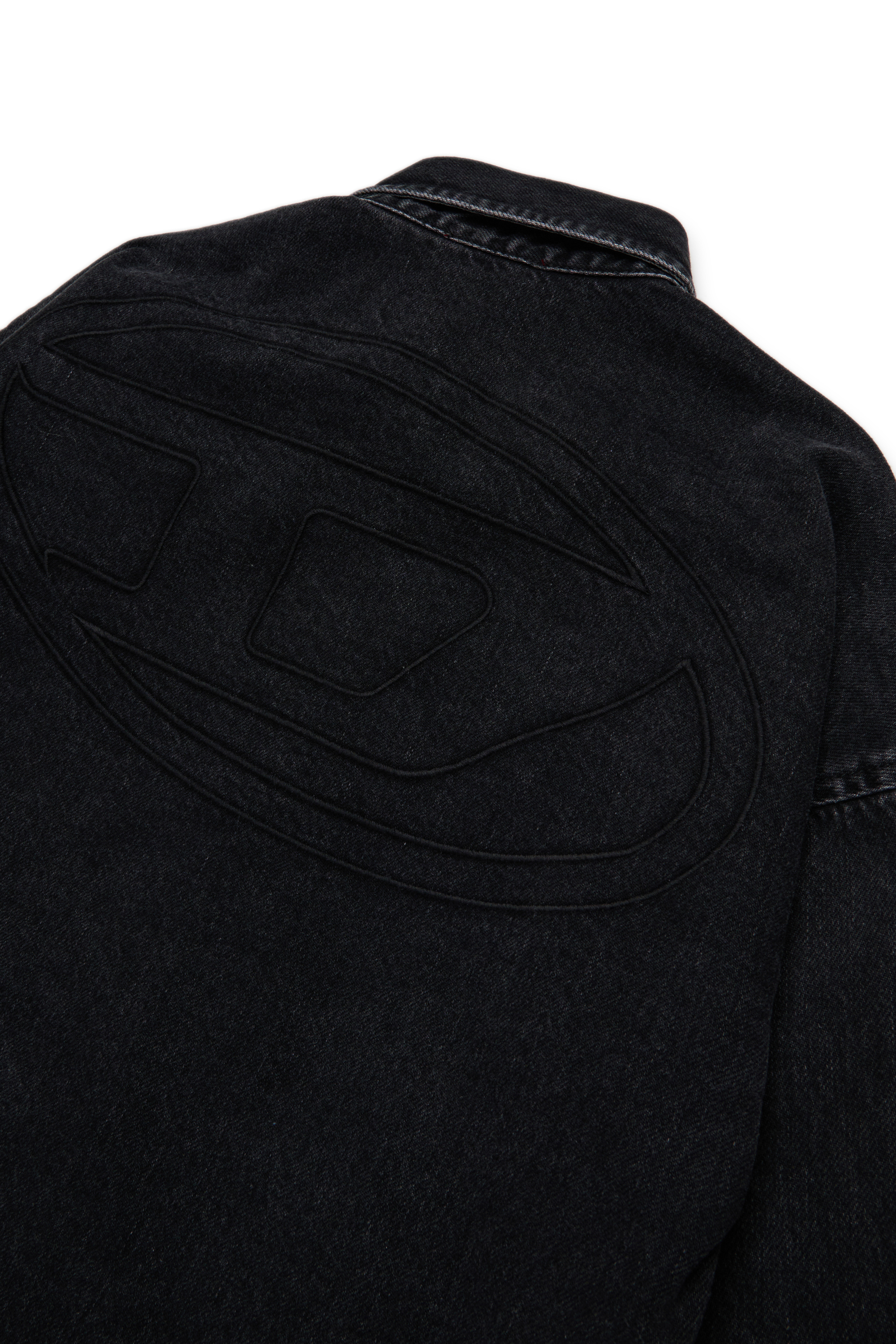 Diesel - CKAMA, Camicia in cotone con logo sul retro Uomo in Nero - 3