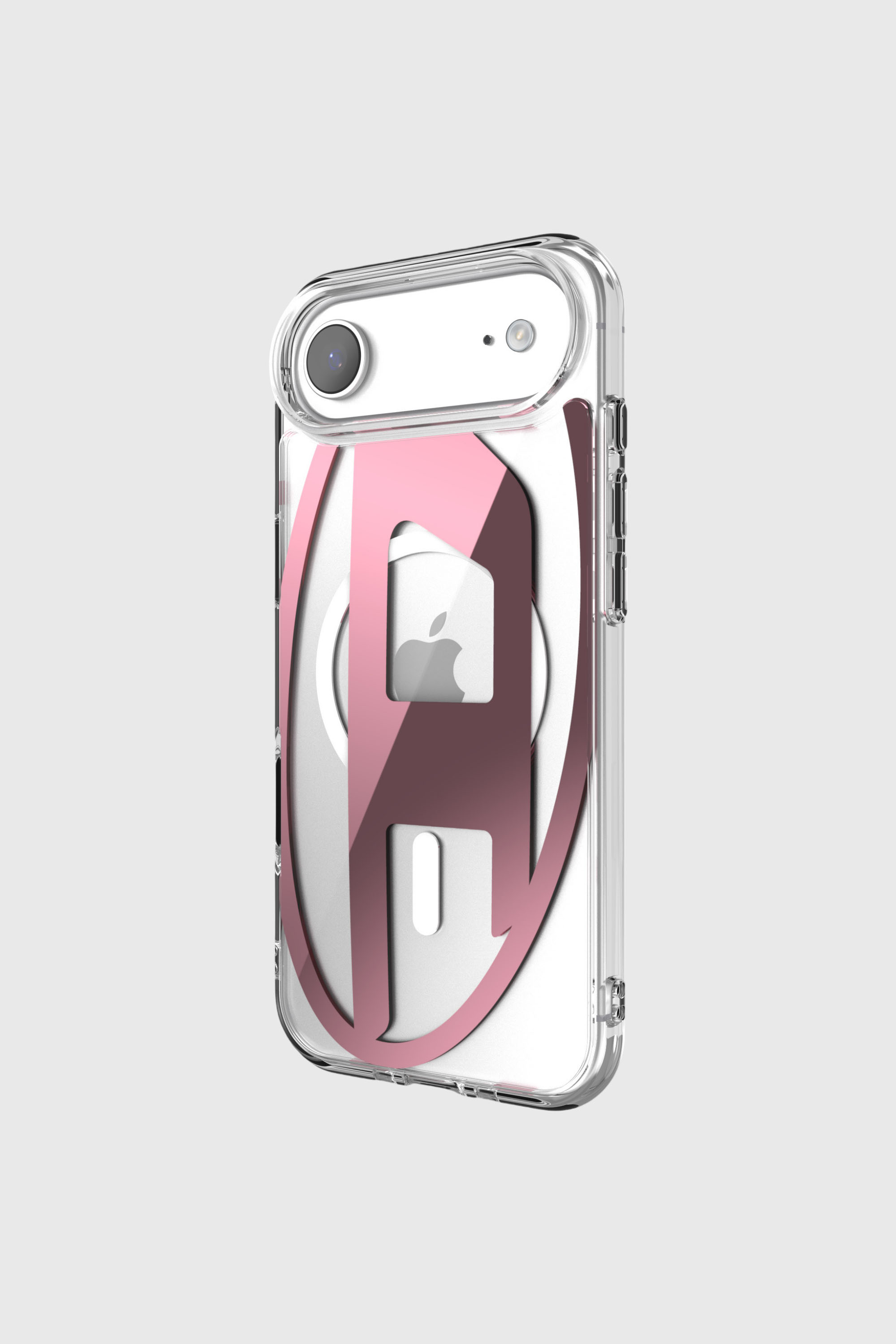 Diesel - 60420 AOP CASE, Custodia metallica Oval D con Magsafe per iPhone 17 Air Unisex in Rosa - 3