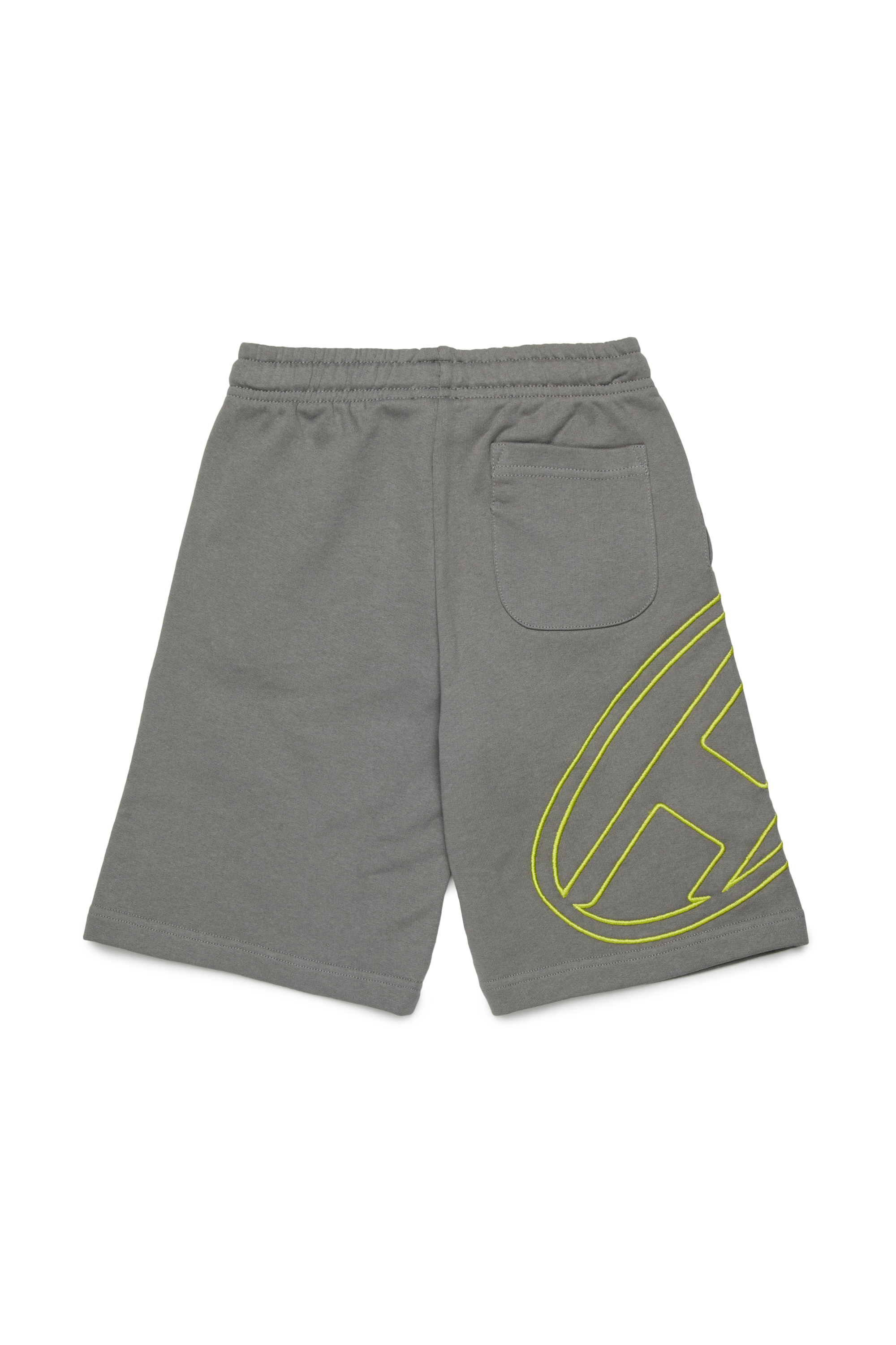 Diesel - PBETTYMEGOVALD, Shorts sportivi con ricamo Oval D Uomo in Grigio - 2