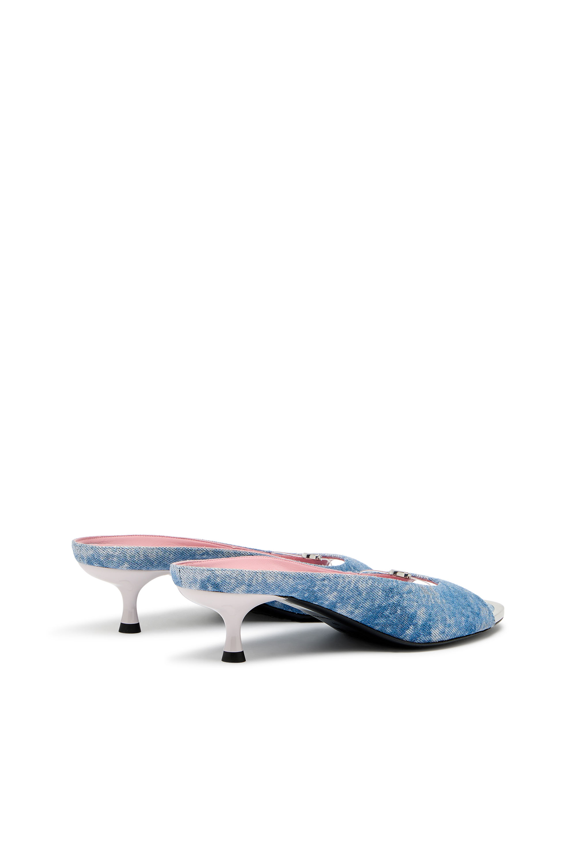 Diesel - D-DIAM'S-SA-40, D-Diam's-Mule in denim con Oval D galleggiante Donna in Blu - 3