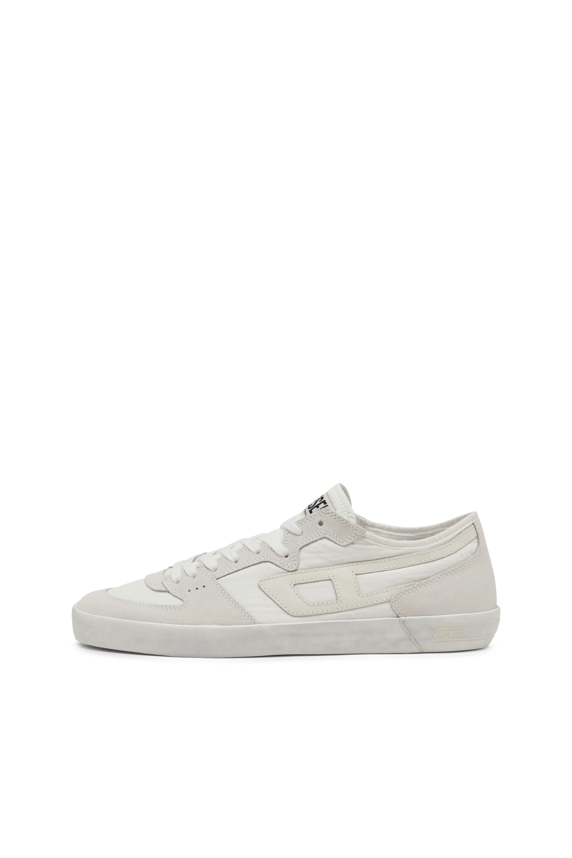 Diesel - S-LEROJI D-1 LOW, Sneaker in ripstop imbottito e suede Uomo in Bianco - 7