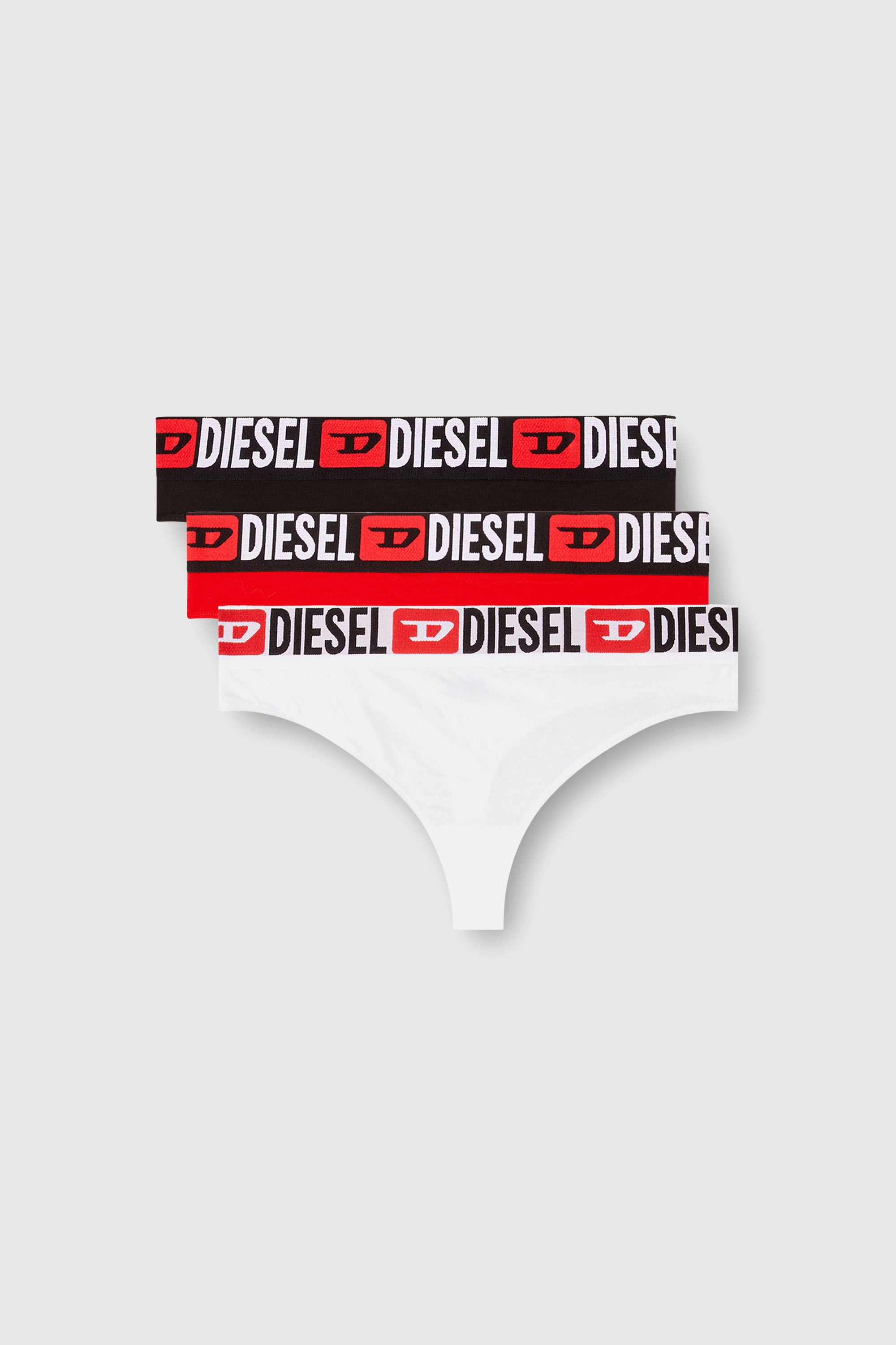 Diesel - UFST-STARS-THREEPACK, Set da tre perizoma con logo in vita Donna in Multicolor - 1