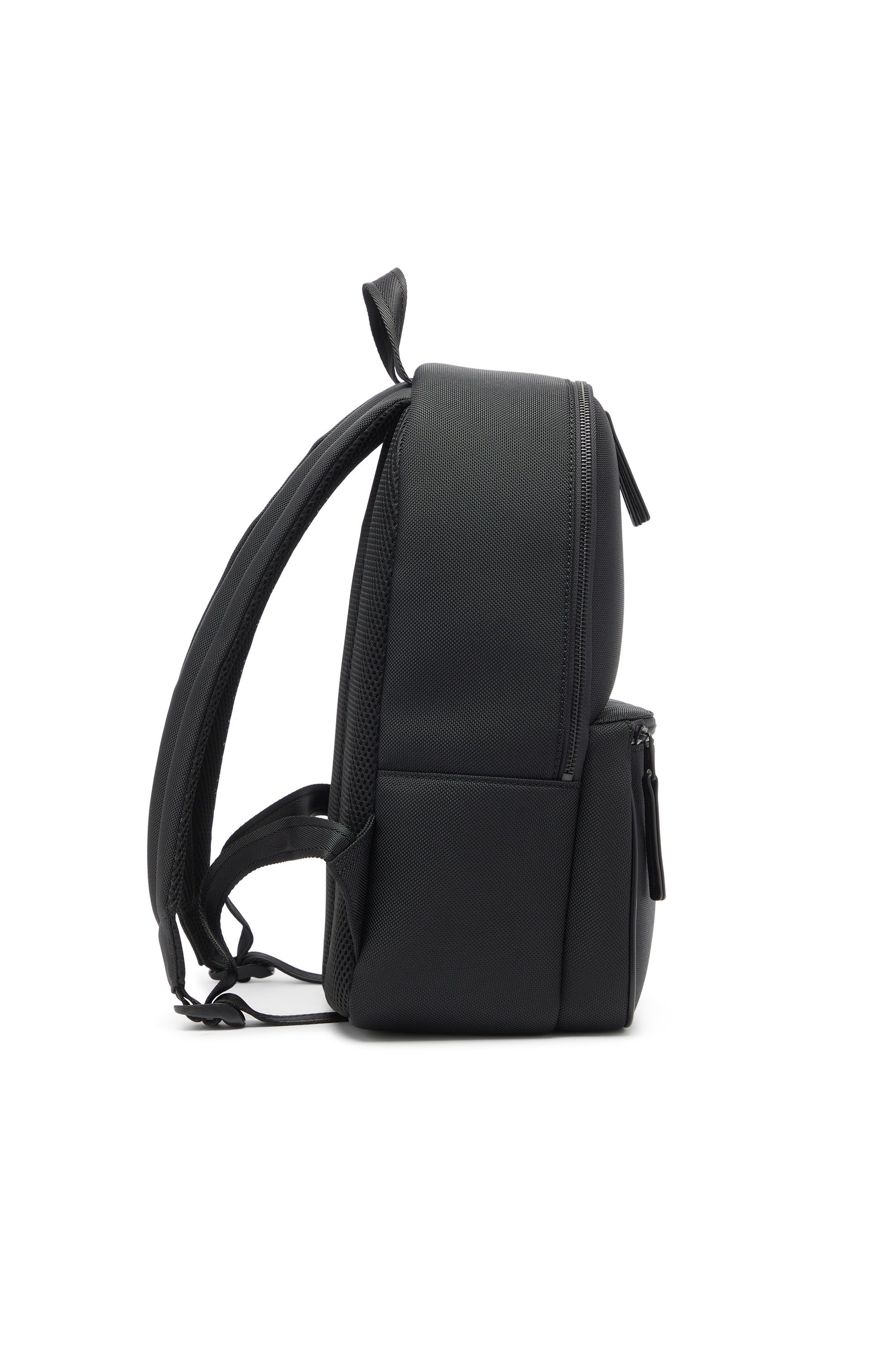 Diesel - HOLI-D BACKPACK M, Holi-D - Zaino in nylon con Logo Oval D Unisex in Nero - 3
