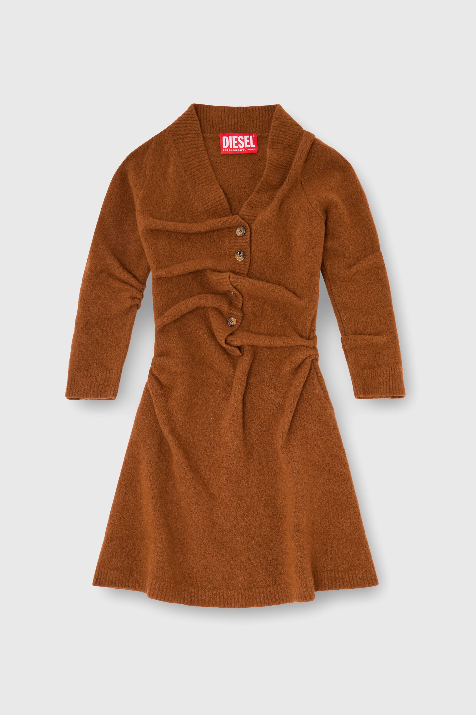 Diesel - M-ANITA, Abito corto in maglia effetto stropicciato Donna in ToBeDefined - 2