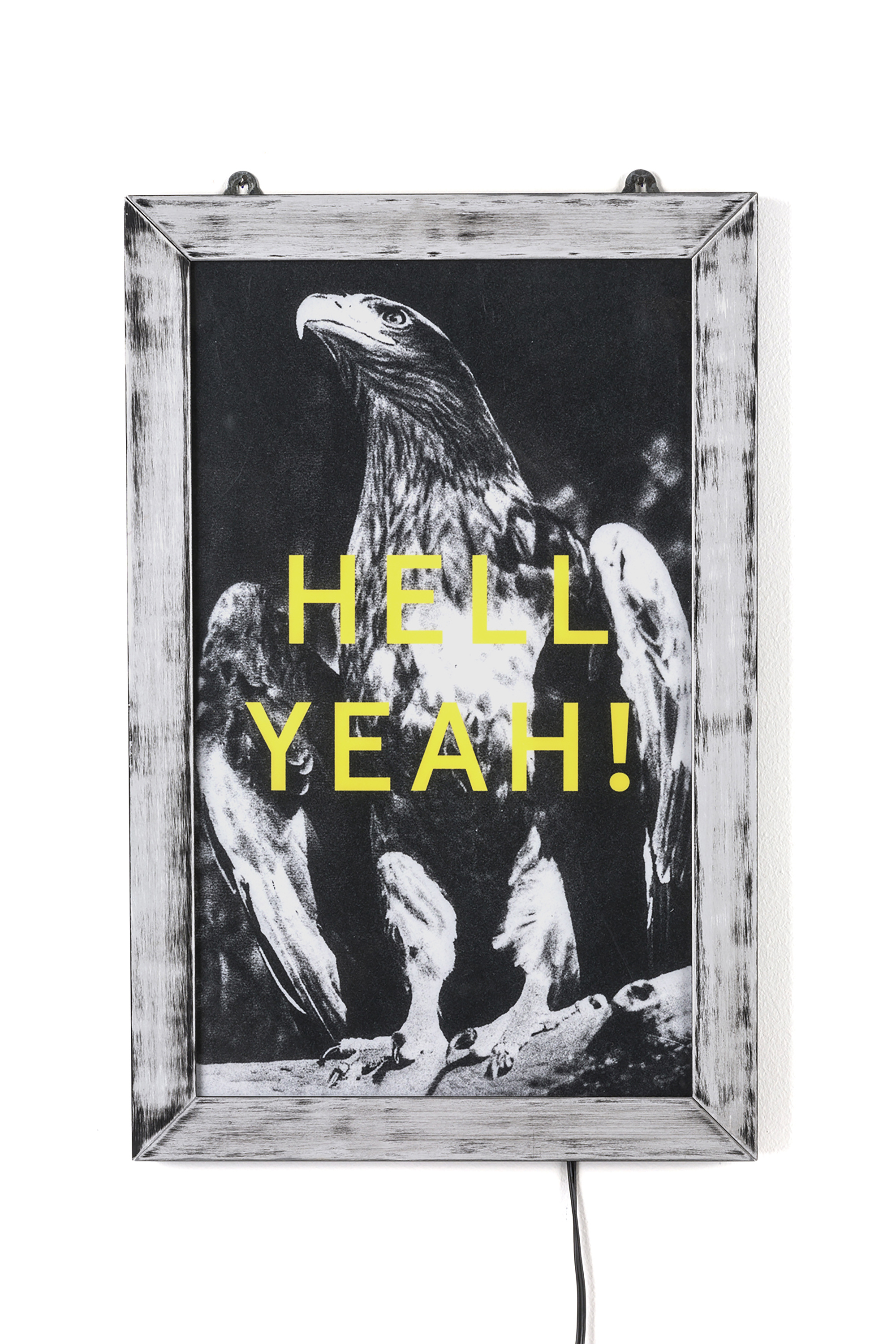 Diesel - 11011 FRAME IT!, Poster "Hell yeah!" Unisex in Argento - 1