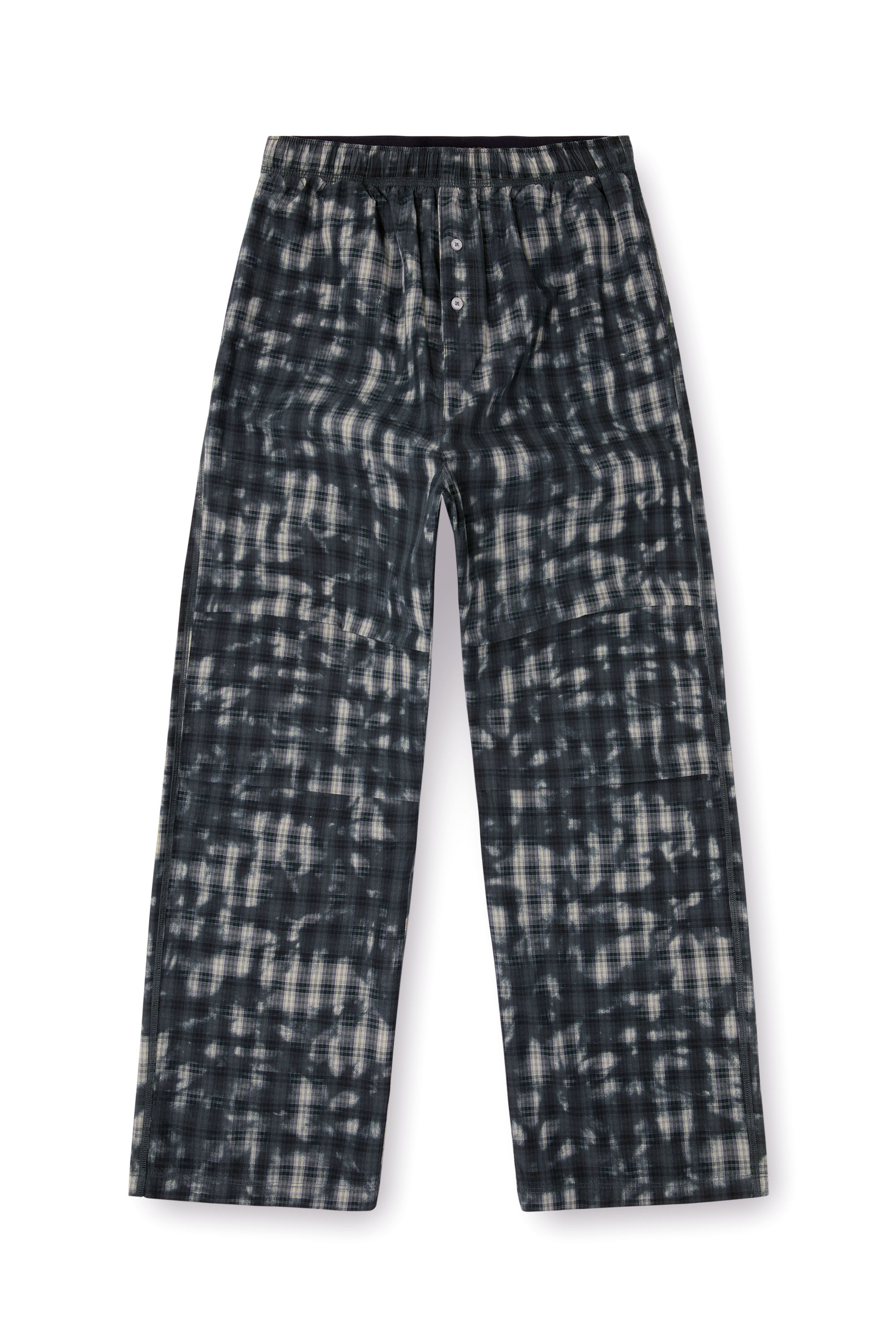 Diesel - VINCE-UTLT, Pantaloni pigiama con stampa check Unisex in Verde - 3